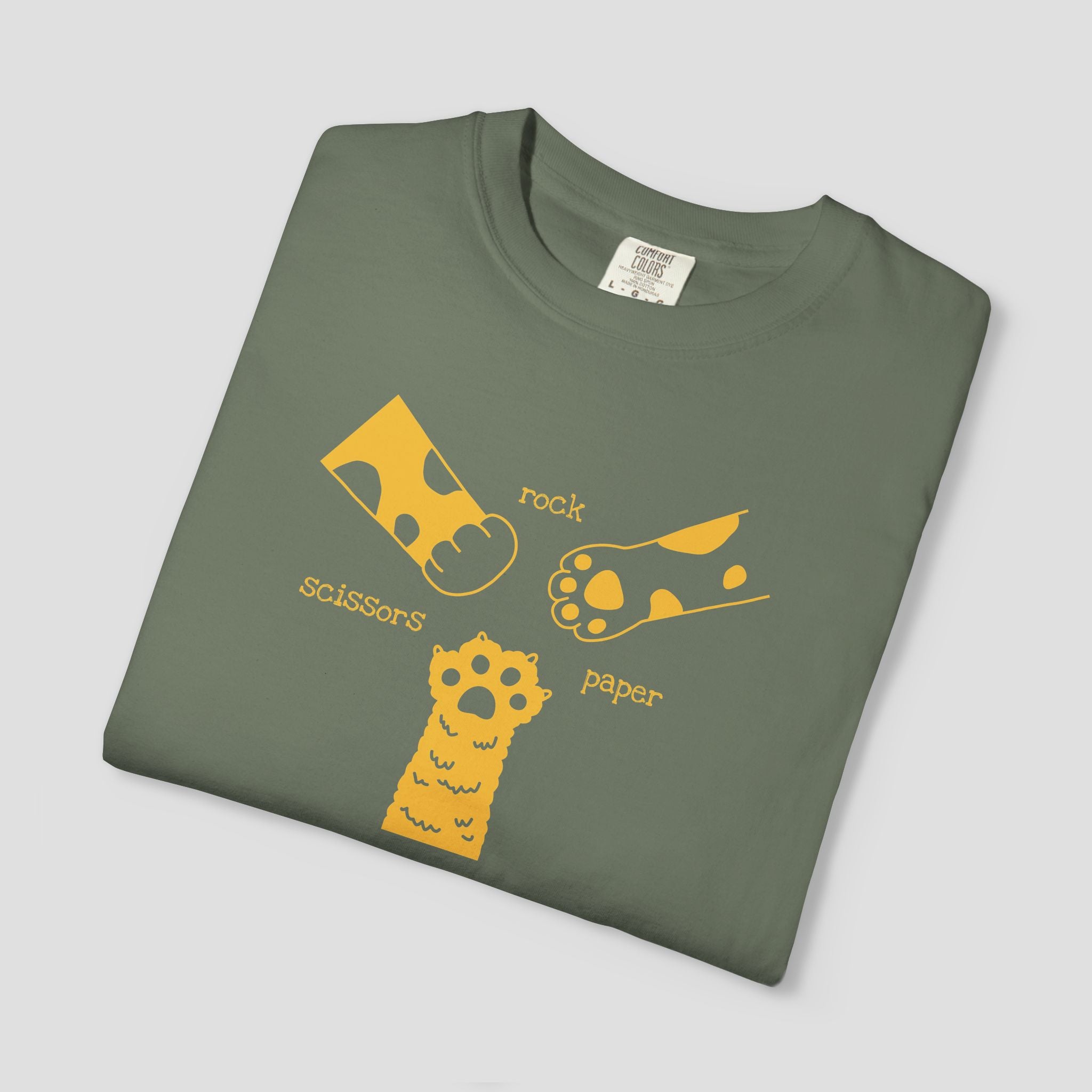 Rock Paper Scissors Cat Paw T-Shirt
