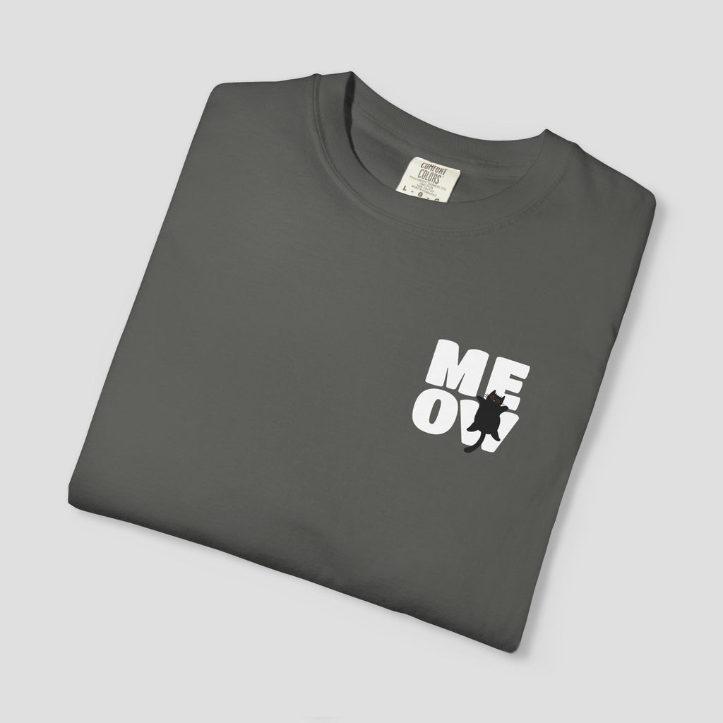 Black Cat MEOW T-Shirt
