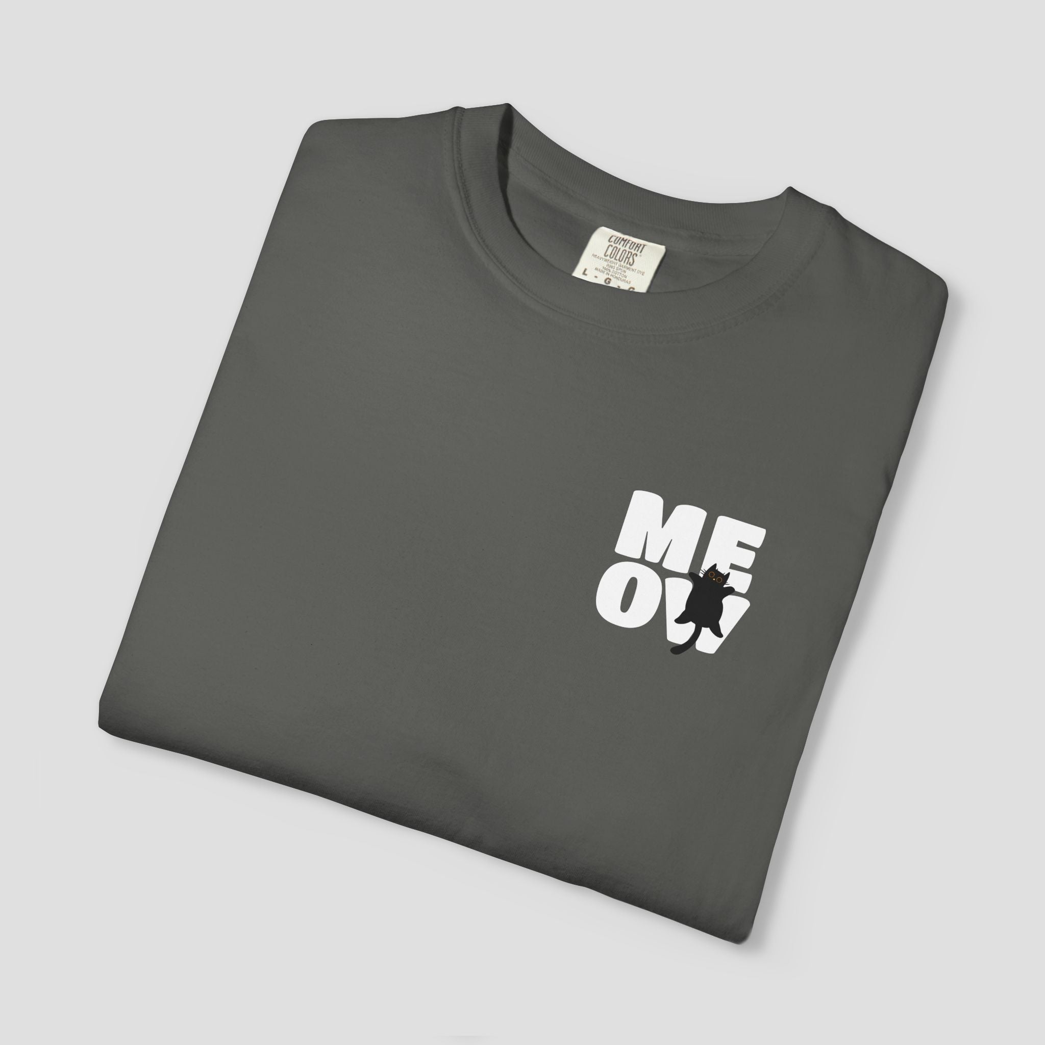 Black Cat MEOW T-Shirt