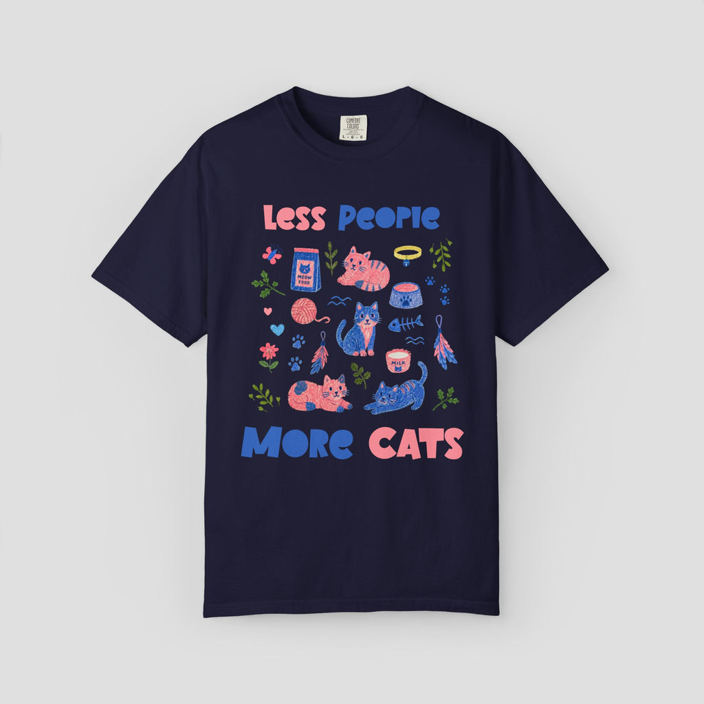 Less People More Cats T-Shirt