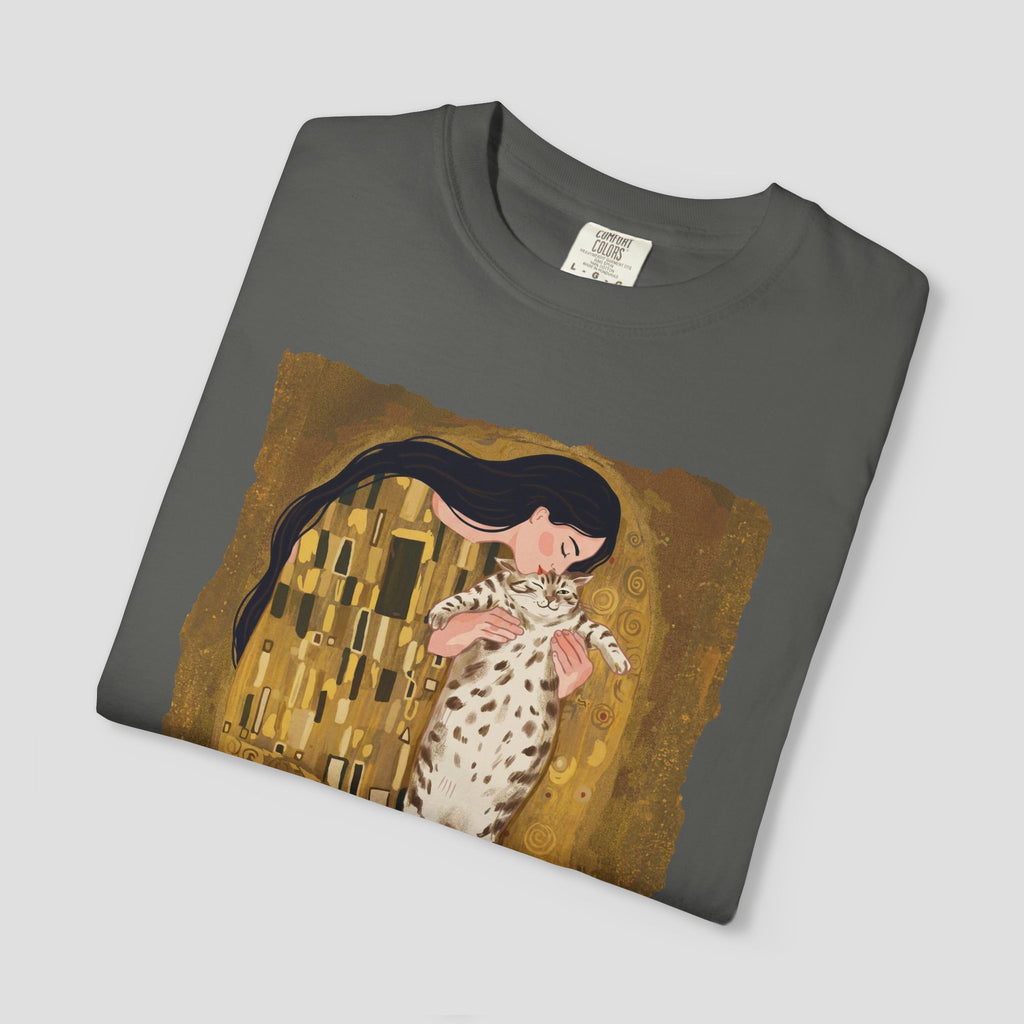 Art-Inspired Cat Kiss T-Shirt