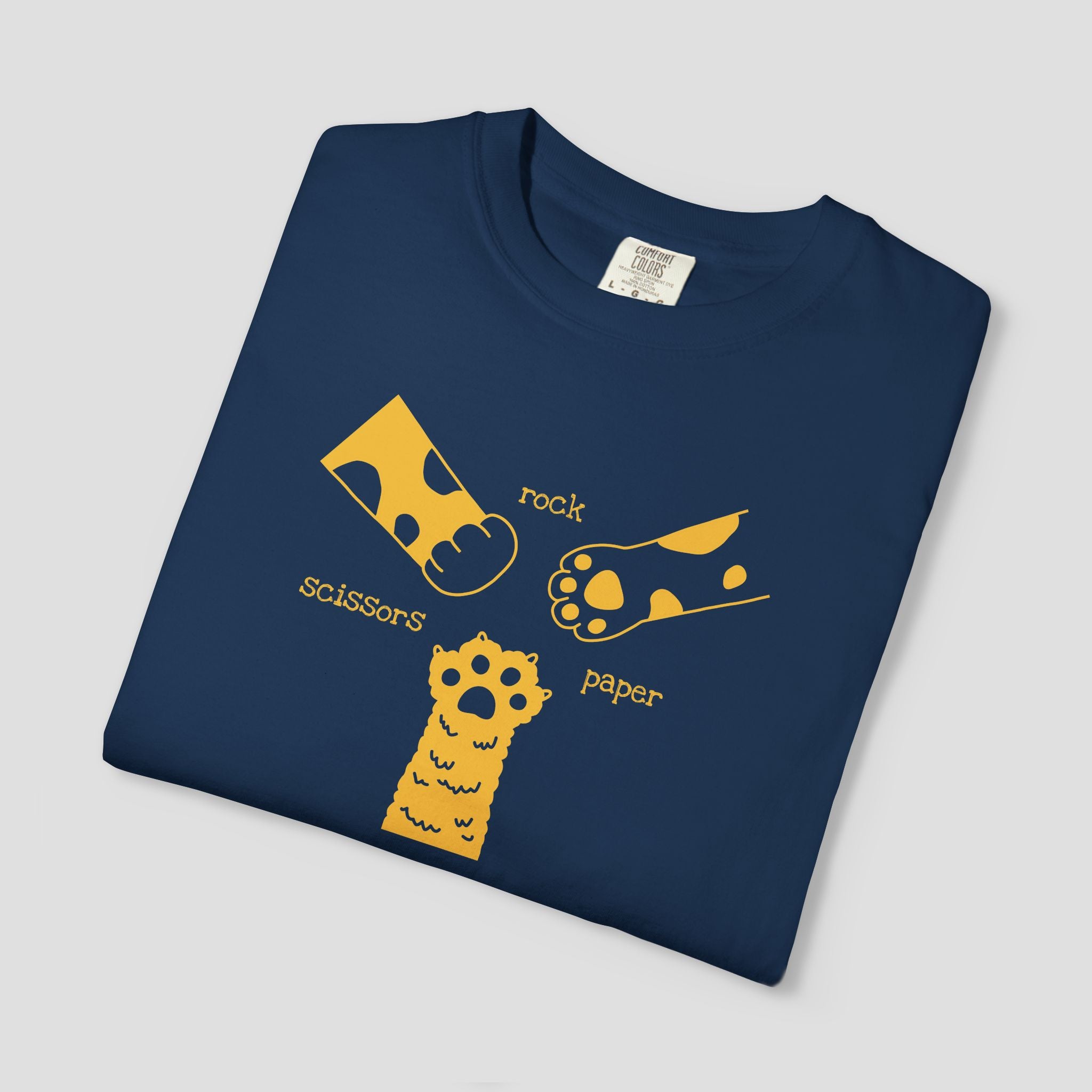 Rock Paper Scissors Cat Paw T-Shirt