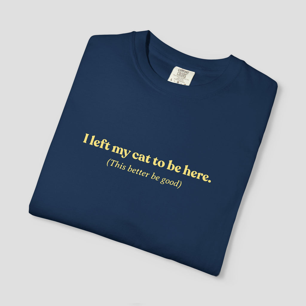 I Left My Cat to be Here T-Shirt