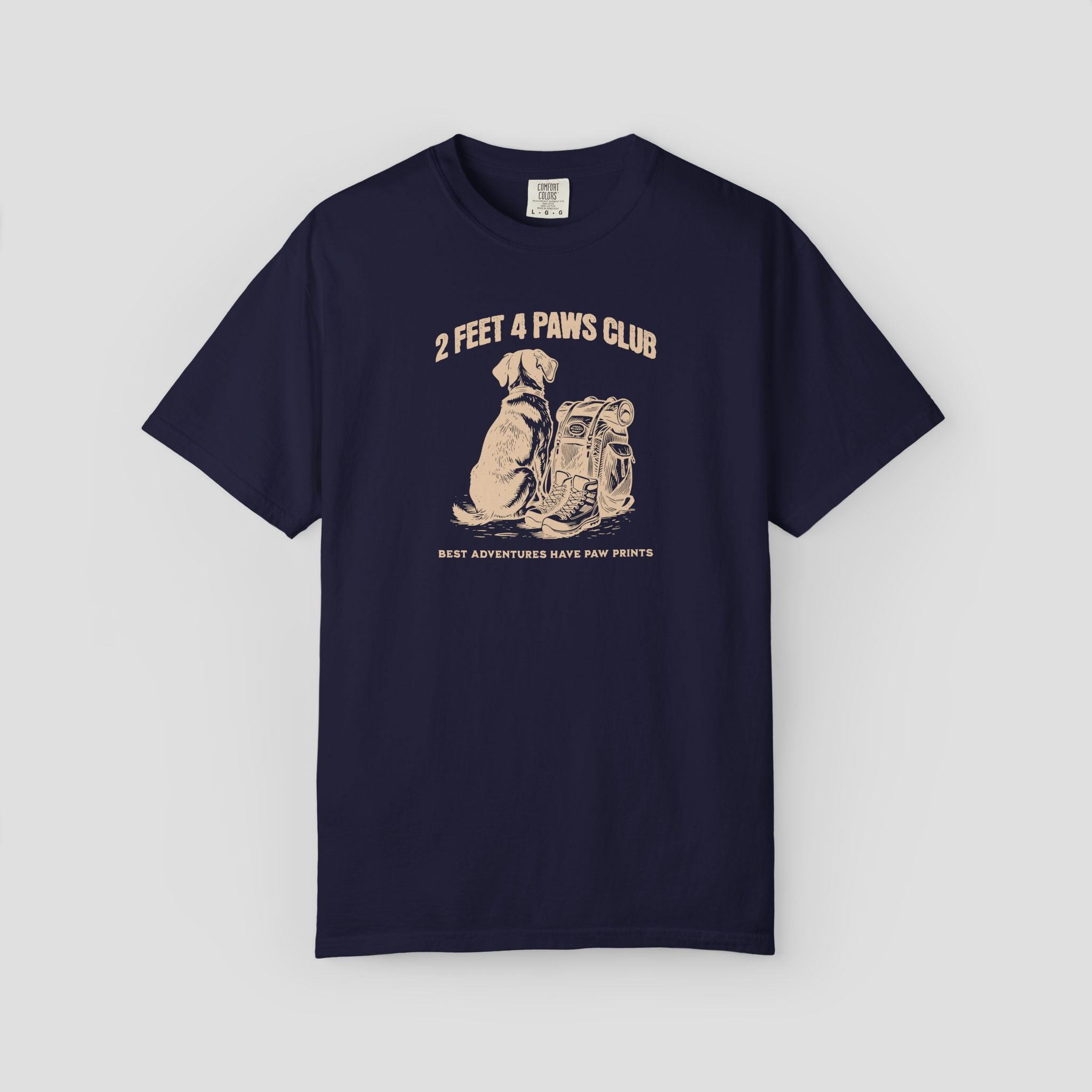 2 Feet 4 Paws Club T-Shirt