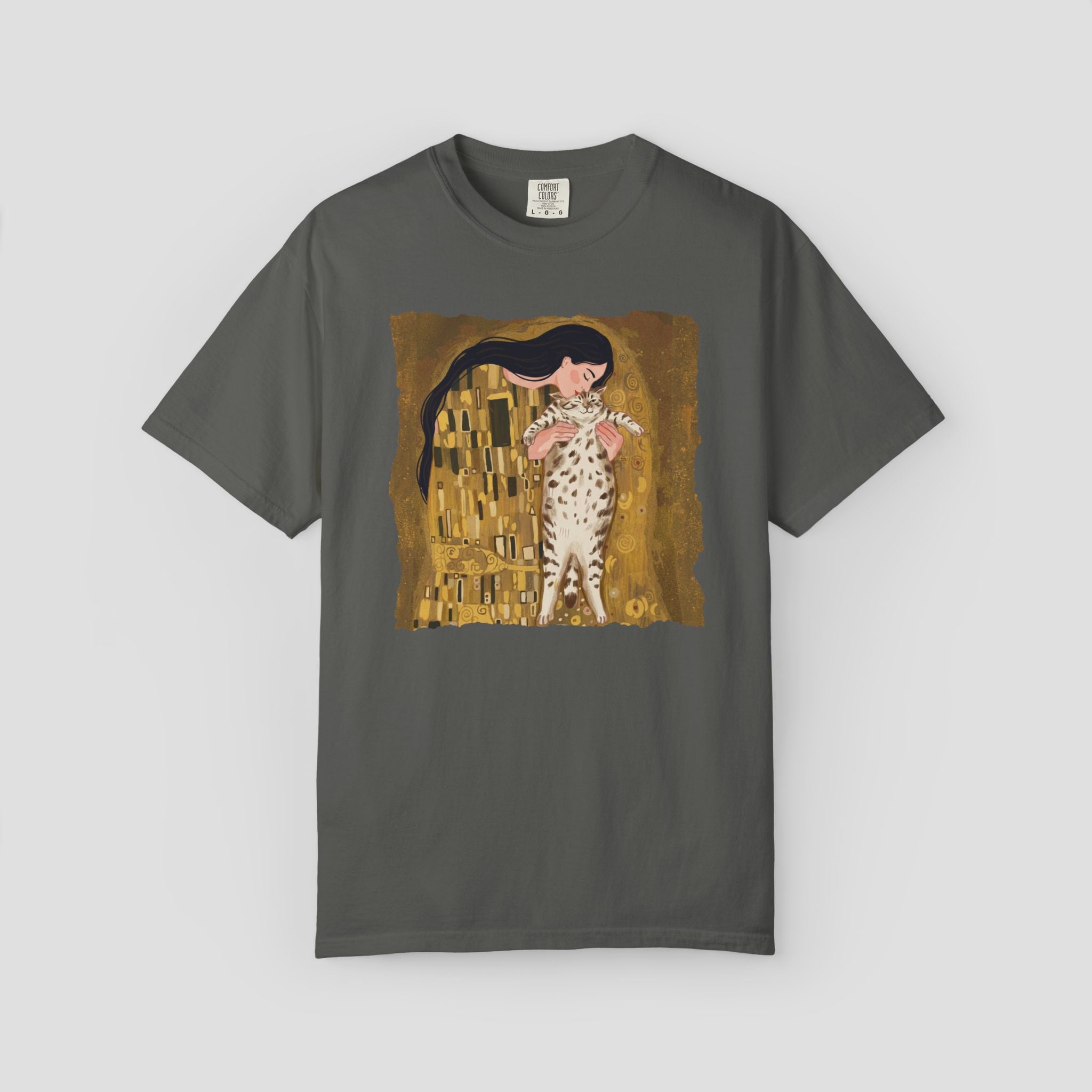 Art-Inspired Cat Kiss T-Shirt