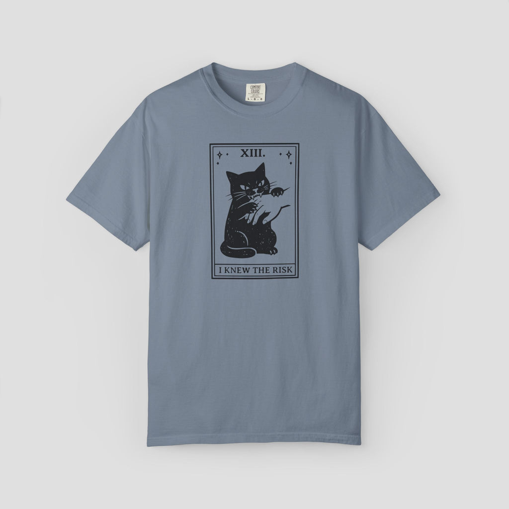 Tarot Cat “I Knew the Risk” T-Shirt