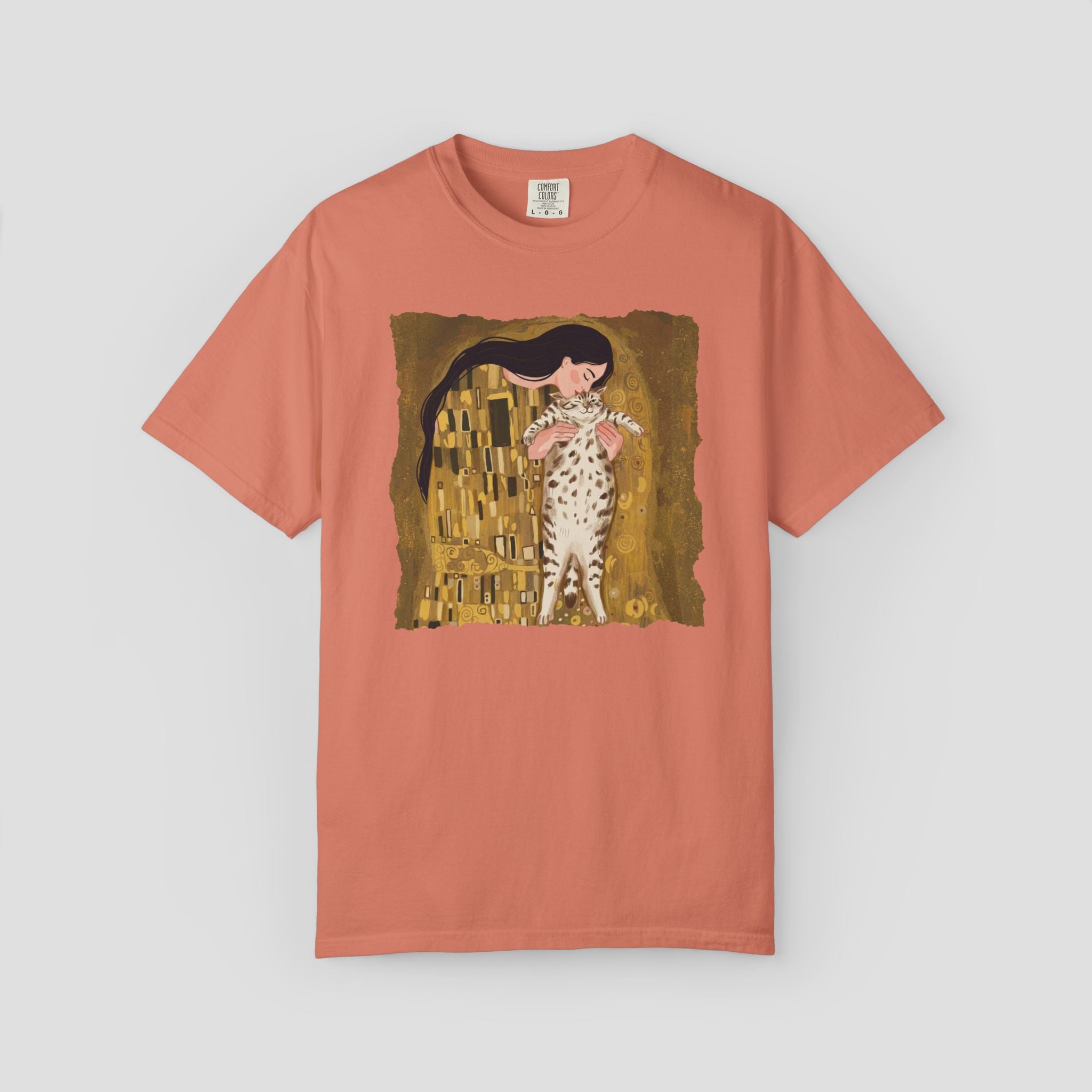 Art-Inspired Cat Kiss T-Shirt