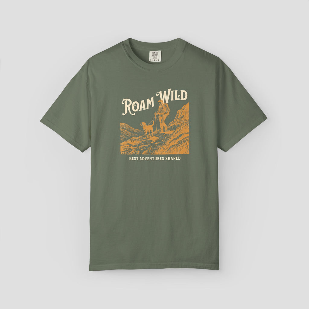Roam Wild Adventure Dog Lover T-Shirt