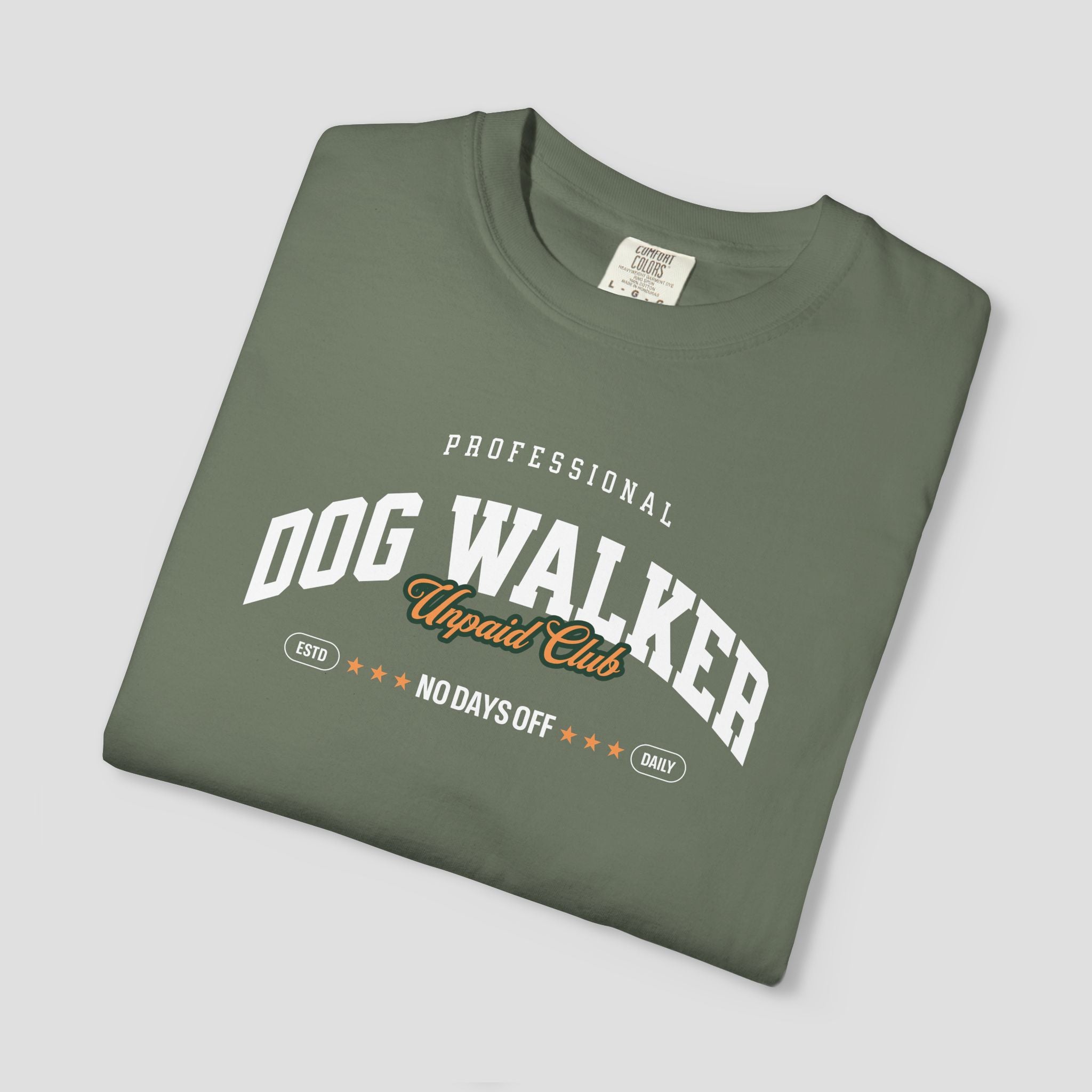 Professional Dog Walker Unpaid Club T-Shirt