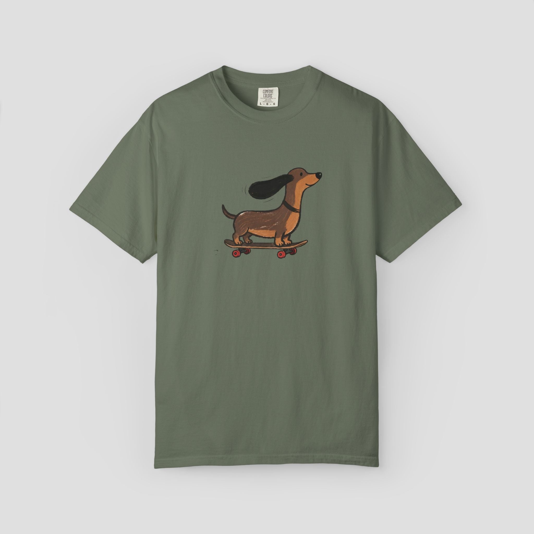 Happy Skating Dachshund T-Shirt