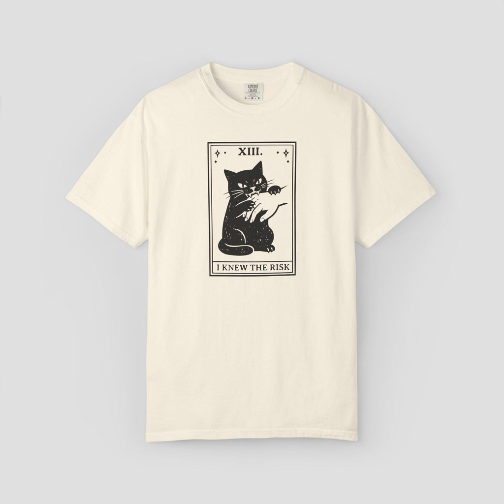 Tarot Cat “I Knew the Risk” T-Shirt