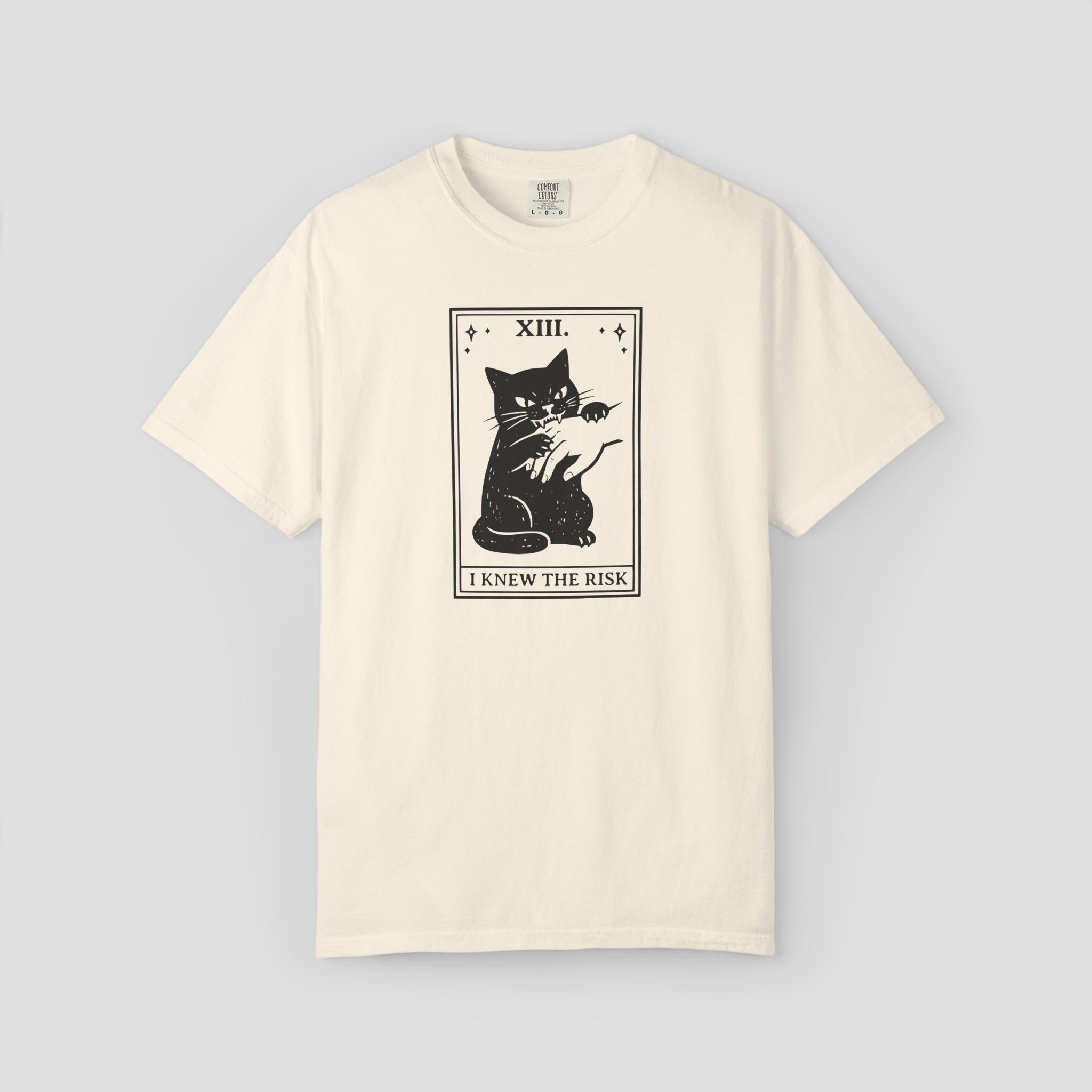 Tarot Cat “I Knew the Risk” T-Shirt