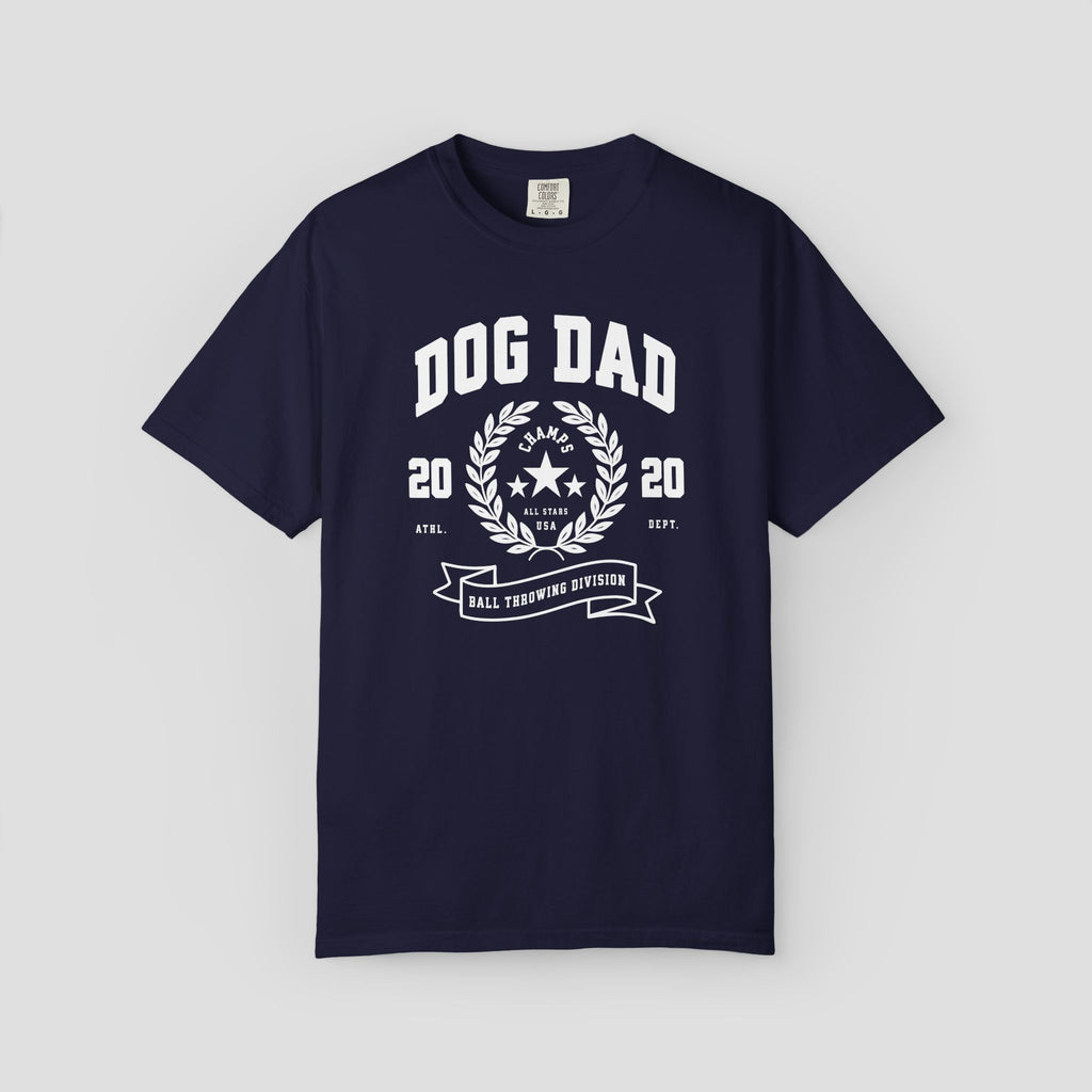 Dog Dad Ball Throwing Division T-shirt