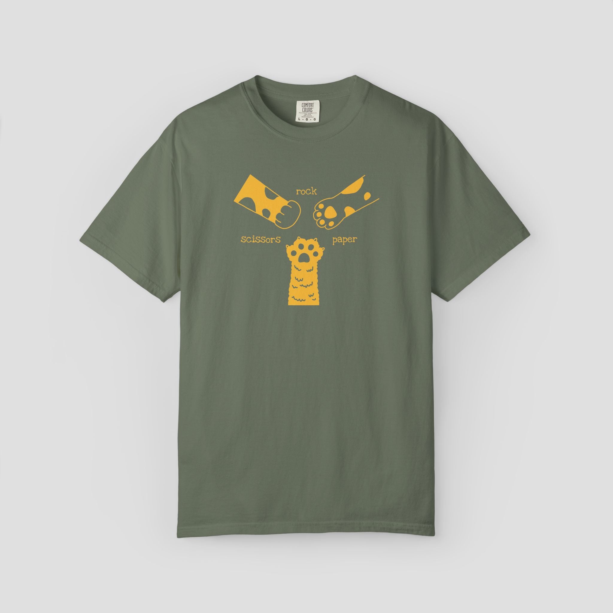 Rock Paper Scissors Cat Paw T-Shirt