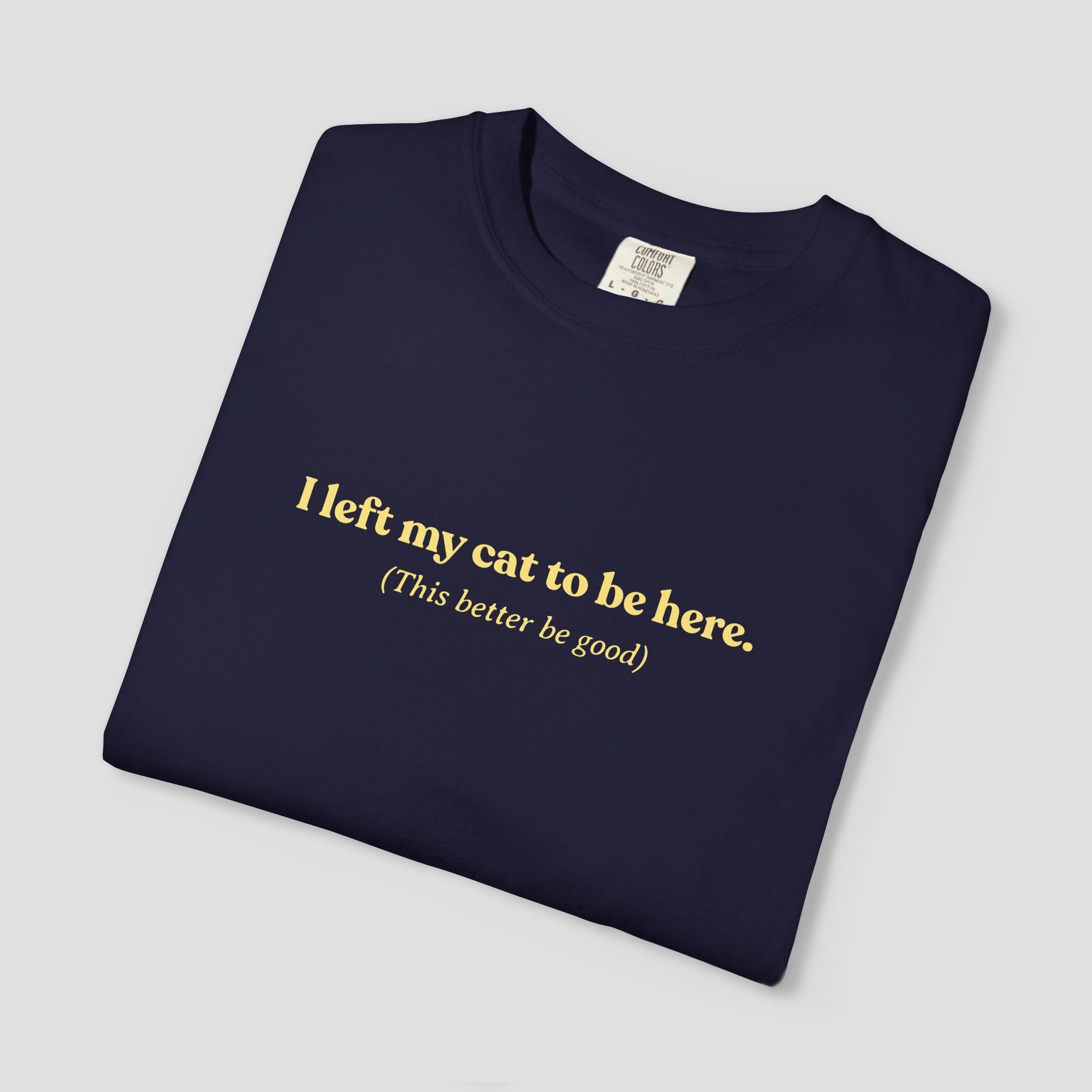 I Left My Cat to be Here T-Shirt