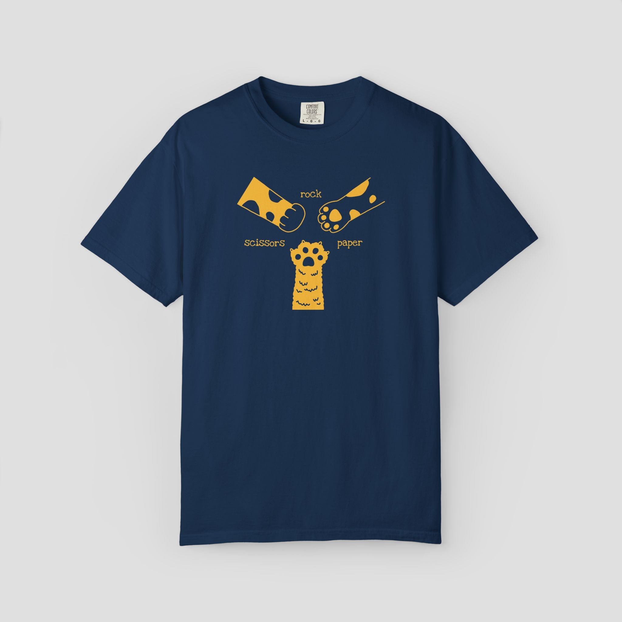Rock Paper Scissors Cat Paw T-Shirt