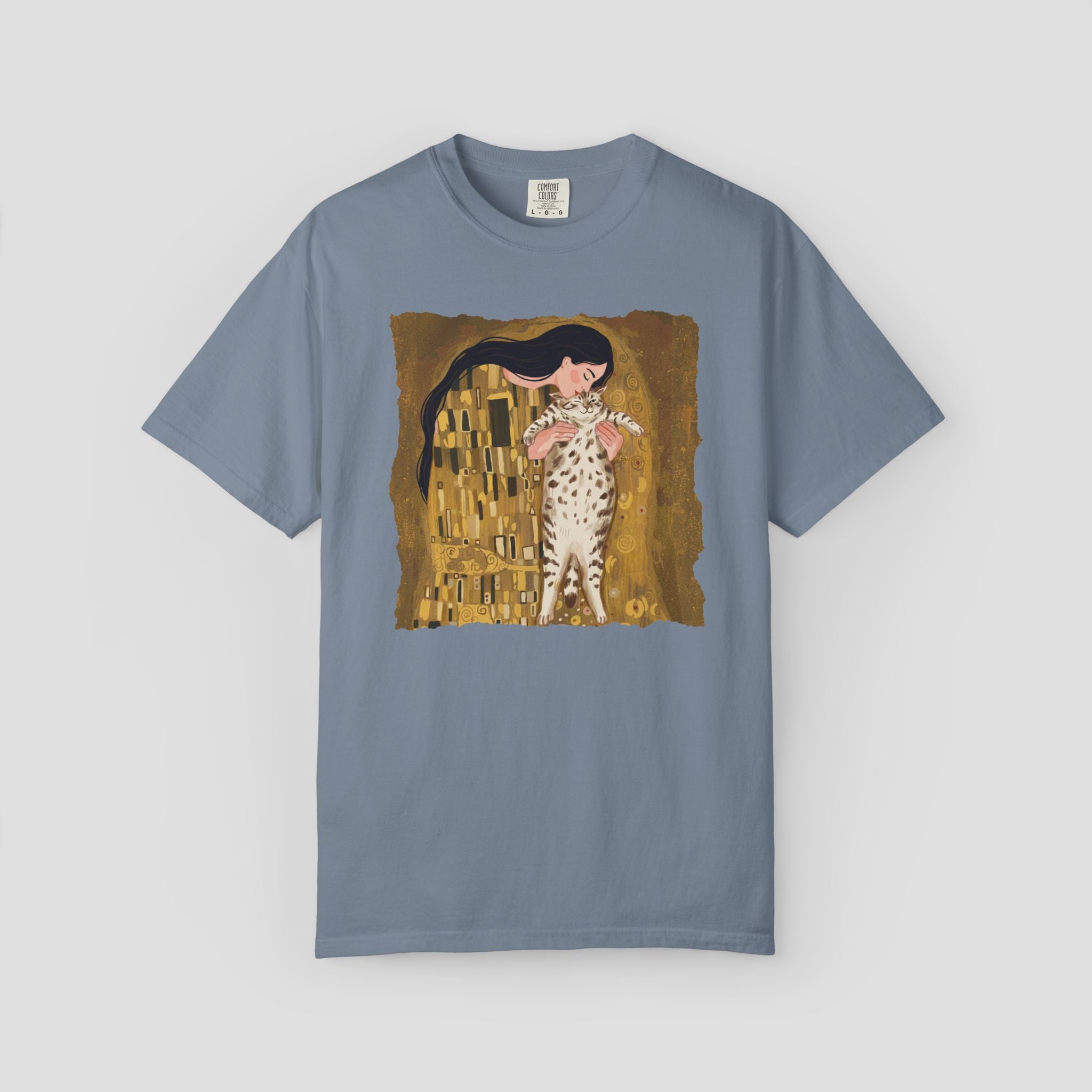 Art-Inspired Cat Kiss T-Shirt