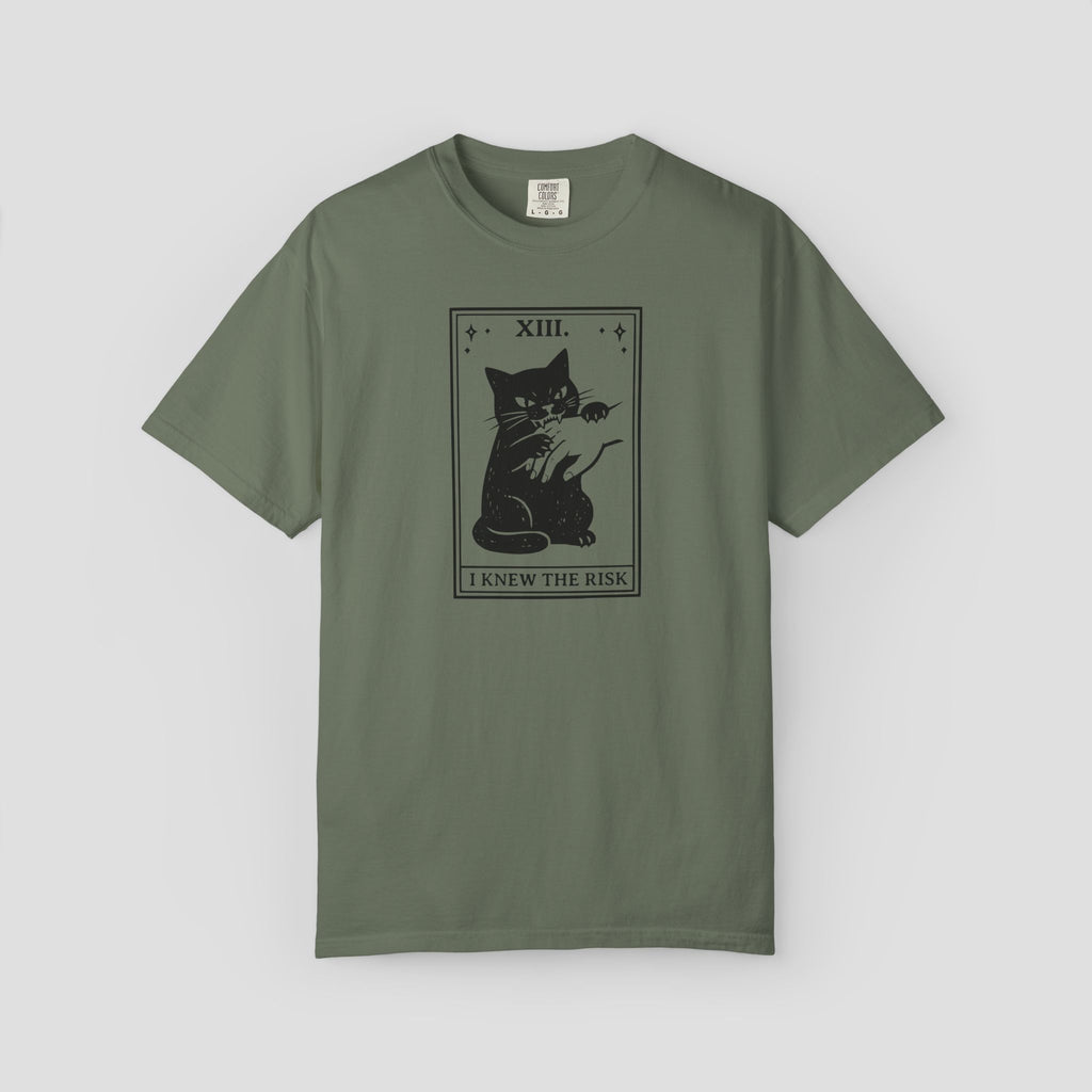 Tarot Cat “I Knew the Risk” T-Shirt