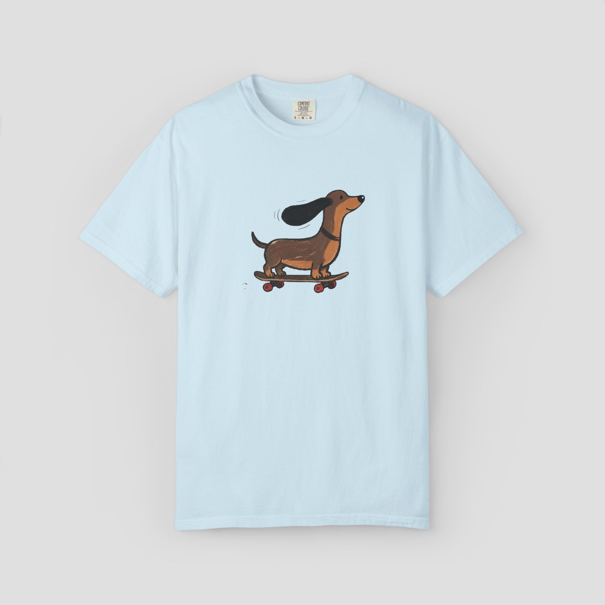 Happy Skating Dachshund T-Shirt