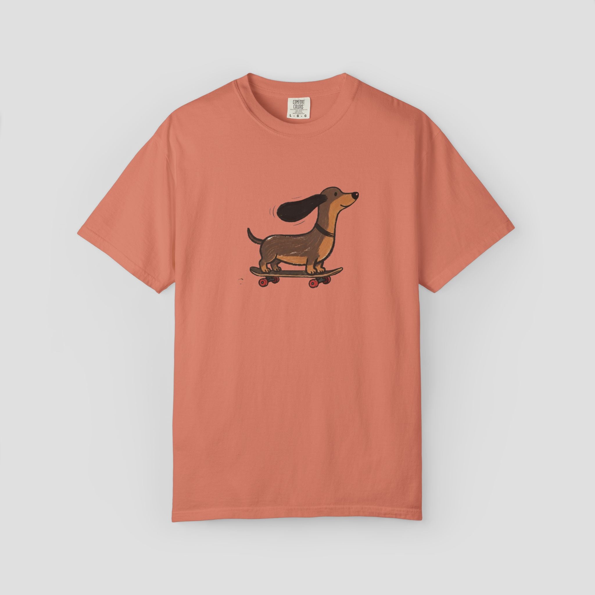 Happy Skating Dachshund T-Shirt