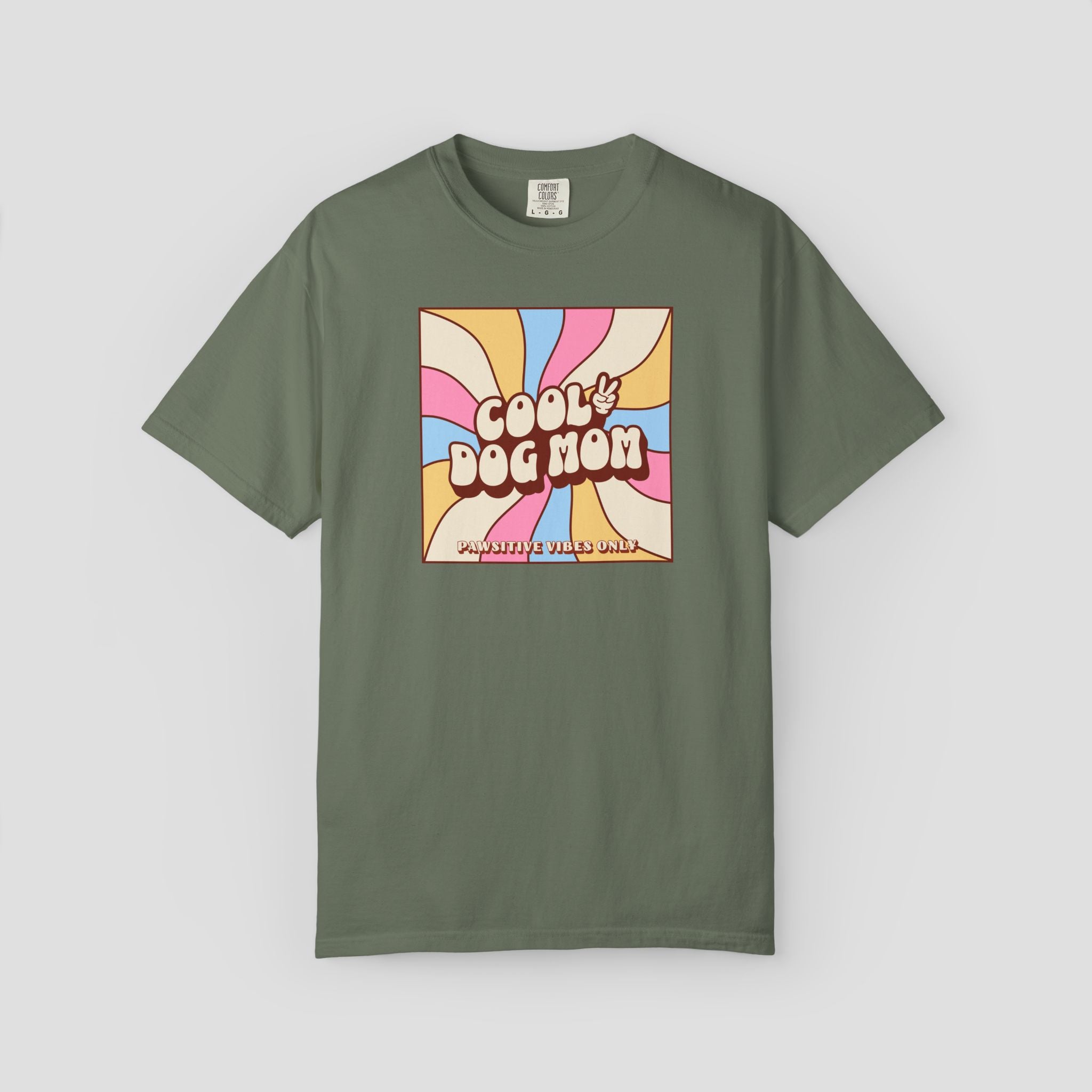 Cool Dog Mom Pawsitive Vibes Only T-Shirt