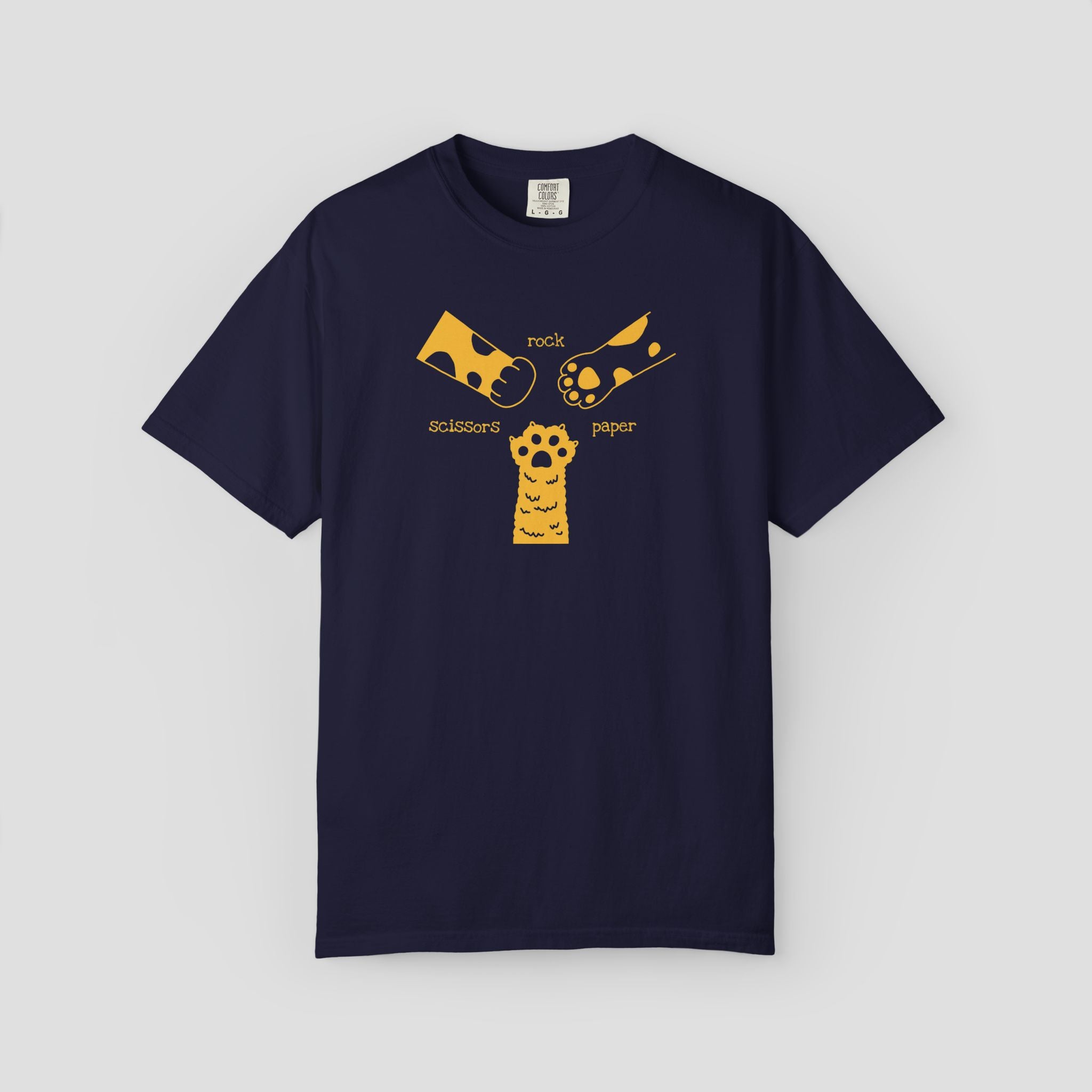 Rock Paper Scissors Cat Paw T-Shirt