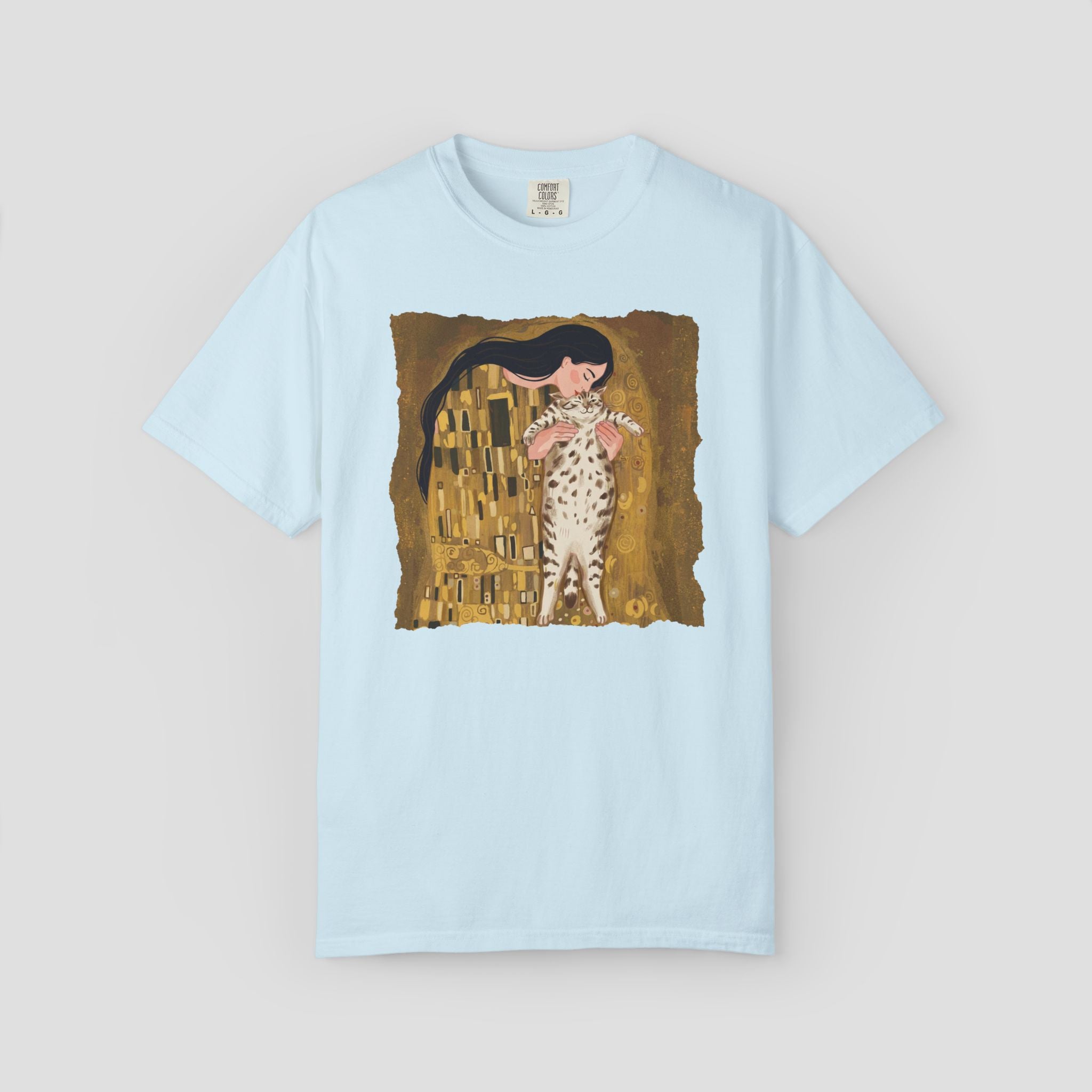 Art-Inspired Cat Kiss T-Shirt