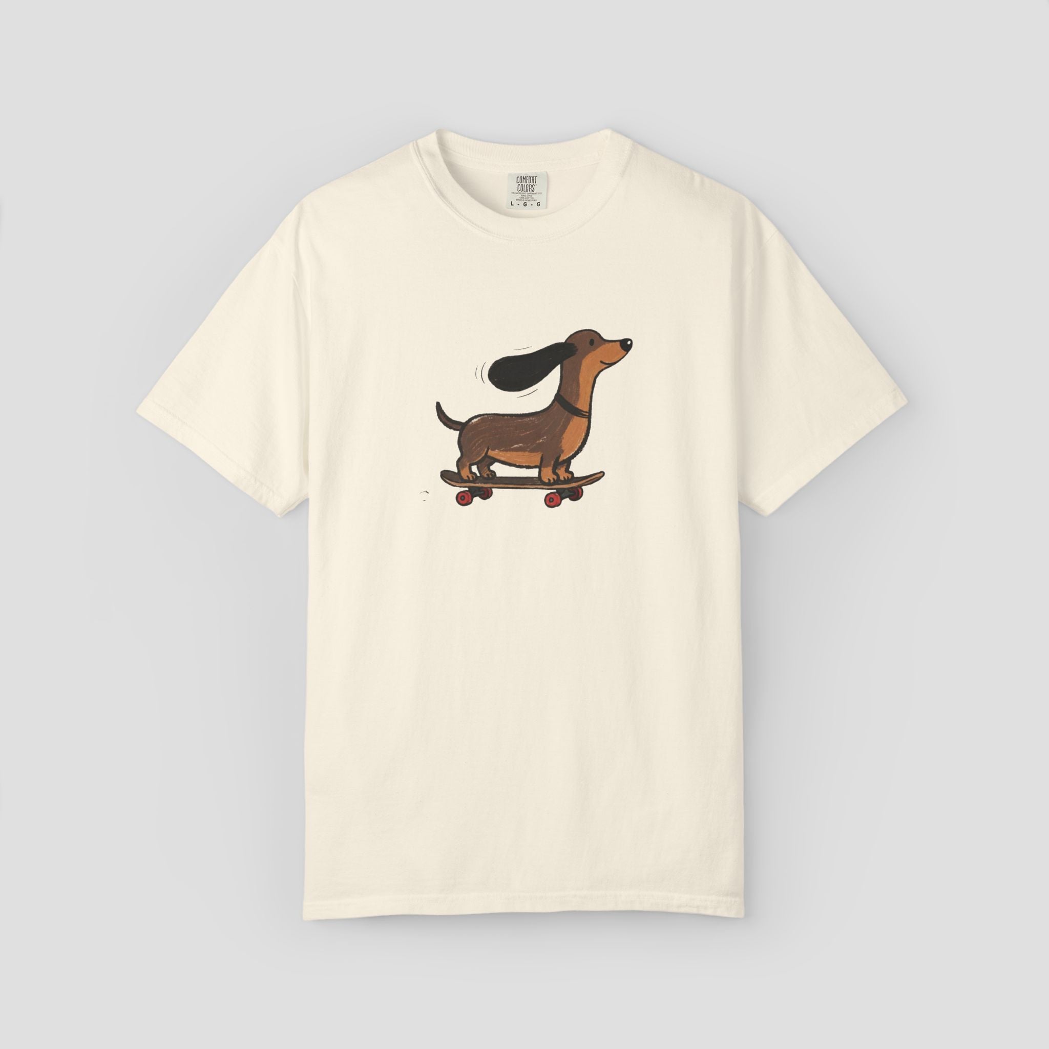 Happy Skating Dachshund T-Shirt