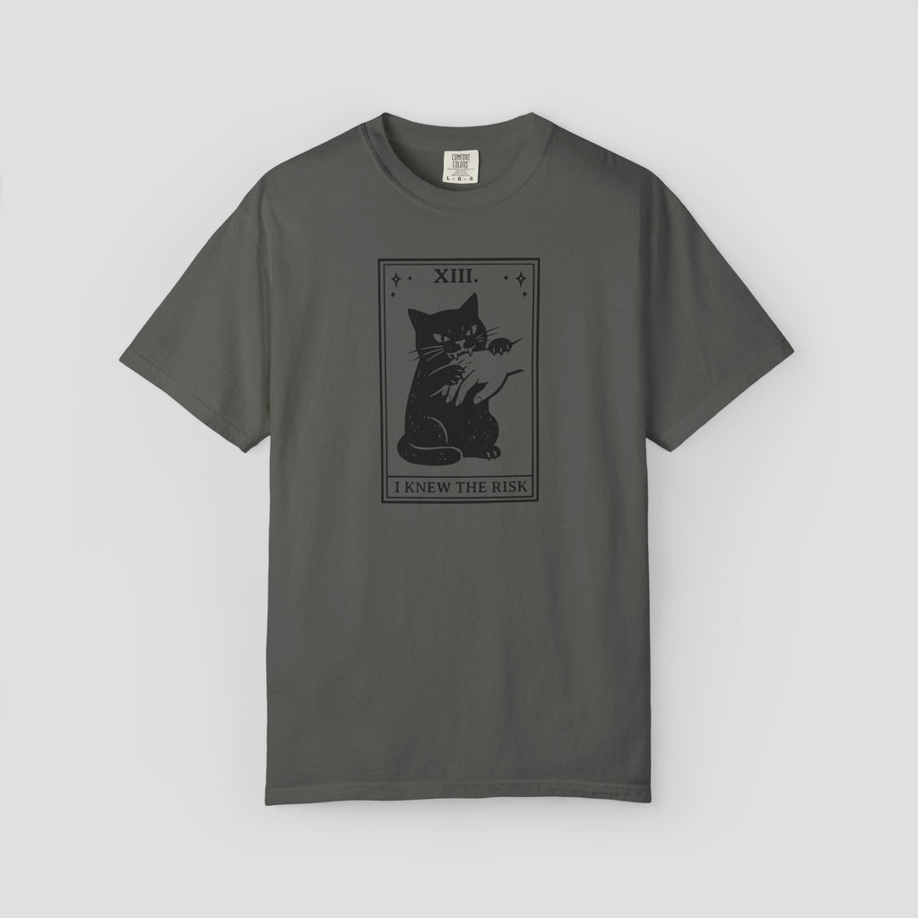 Tarot Cat “I Knew the Risk” T-Shirt