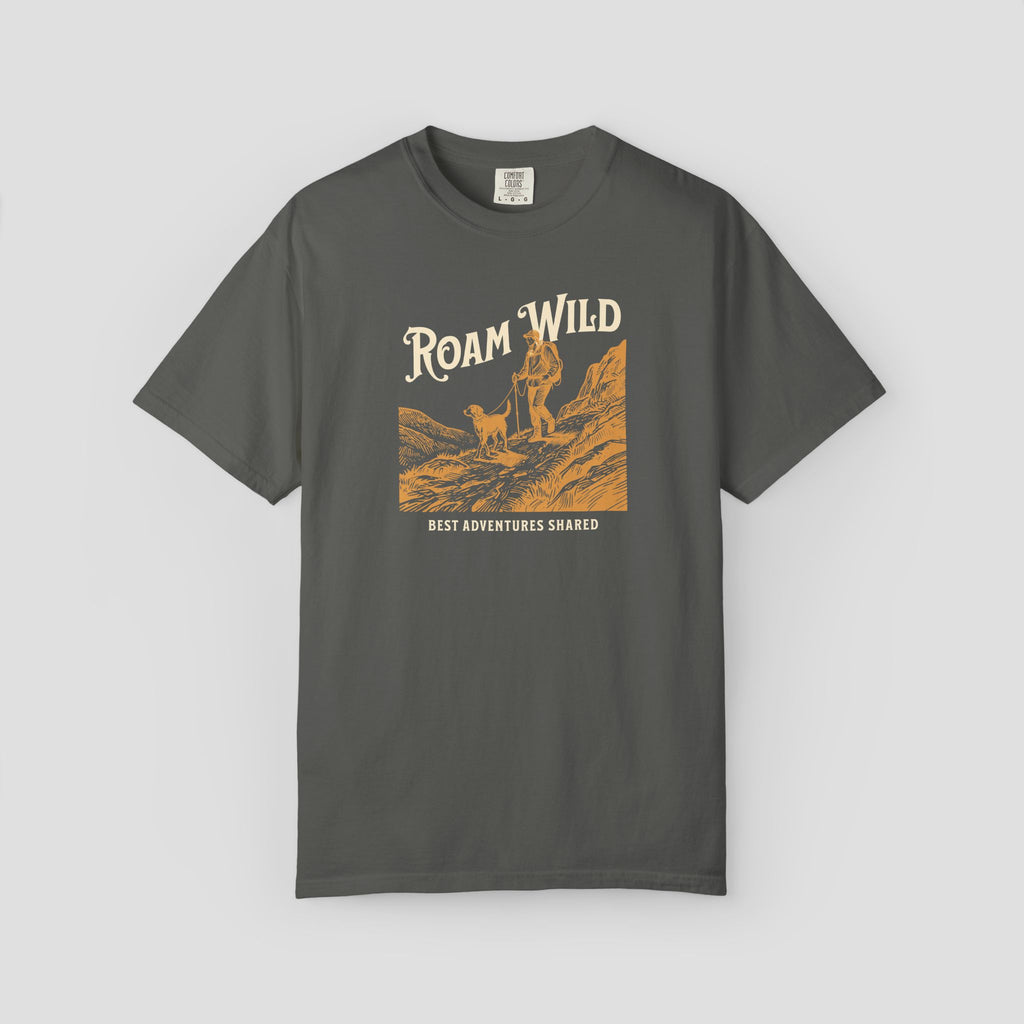 Roam Wild Adventure Dog Lover T-Shirt