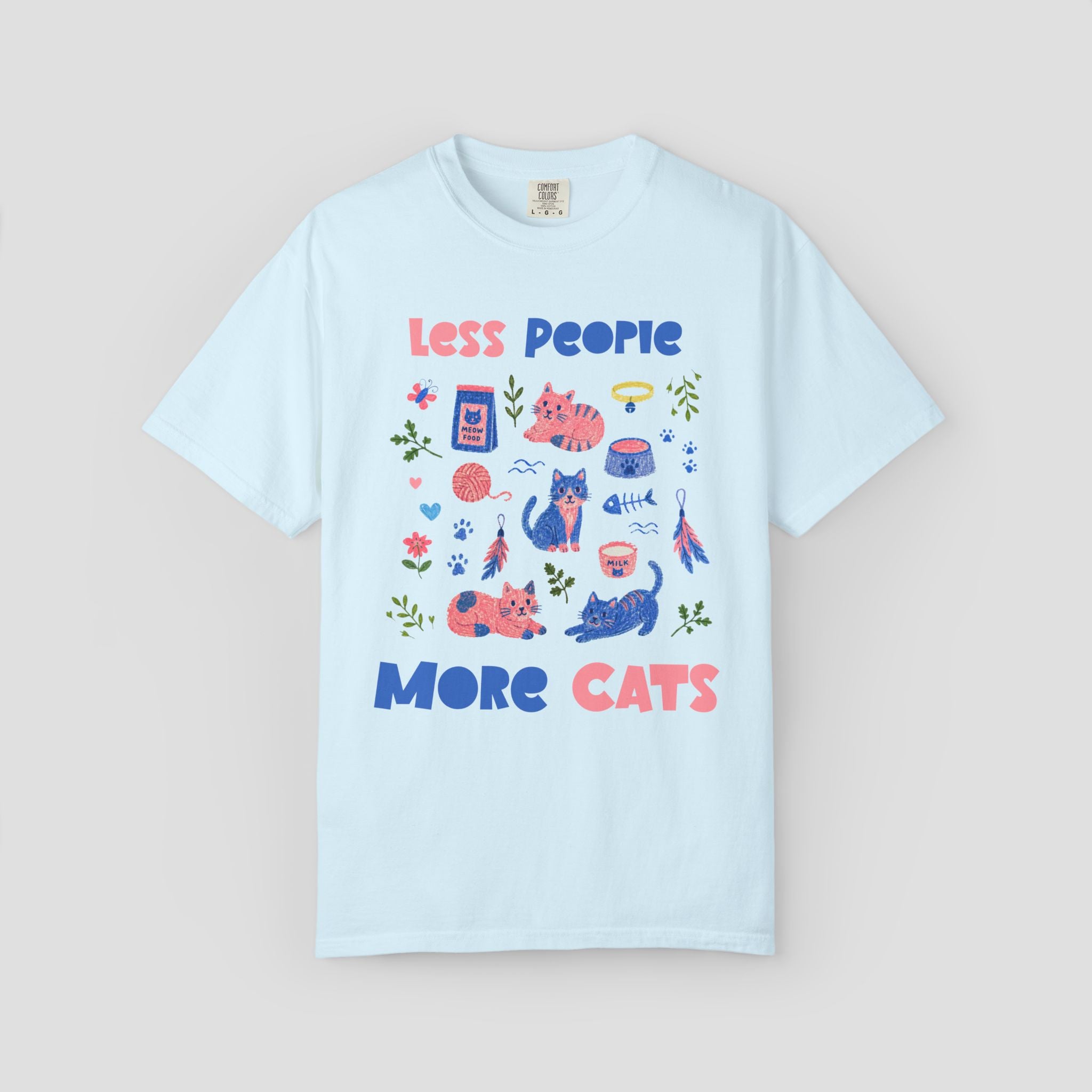Less People More Cats T-Shirt