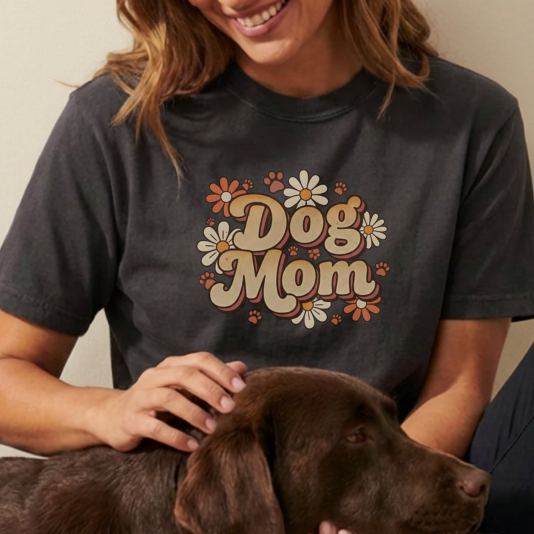 Dog Mom Floral T-shirt