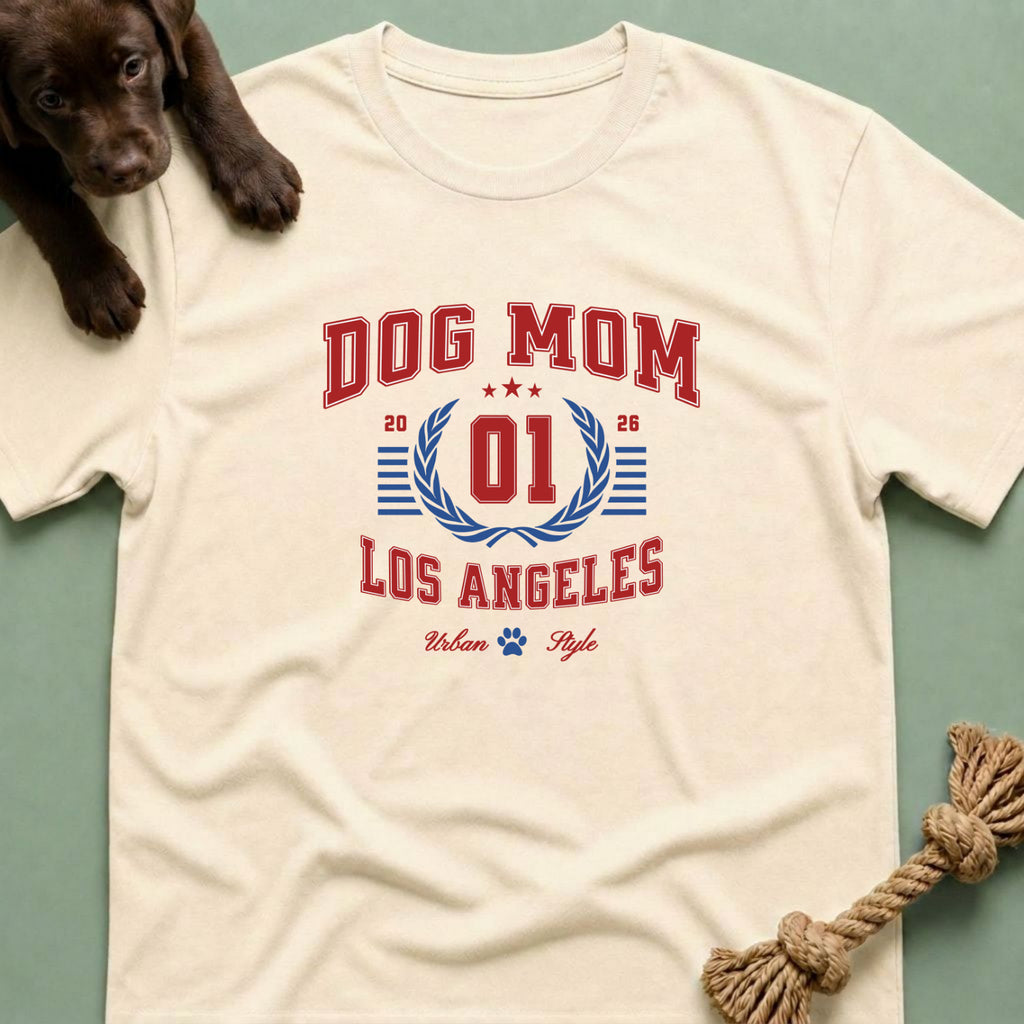 Dog Mom Los Angeles Vintage T-Shirt