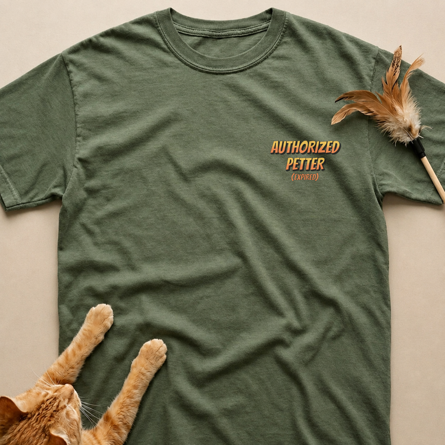 Funny Comic Cat Boundaries T-Shirt