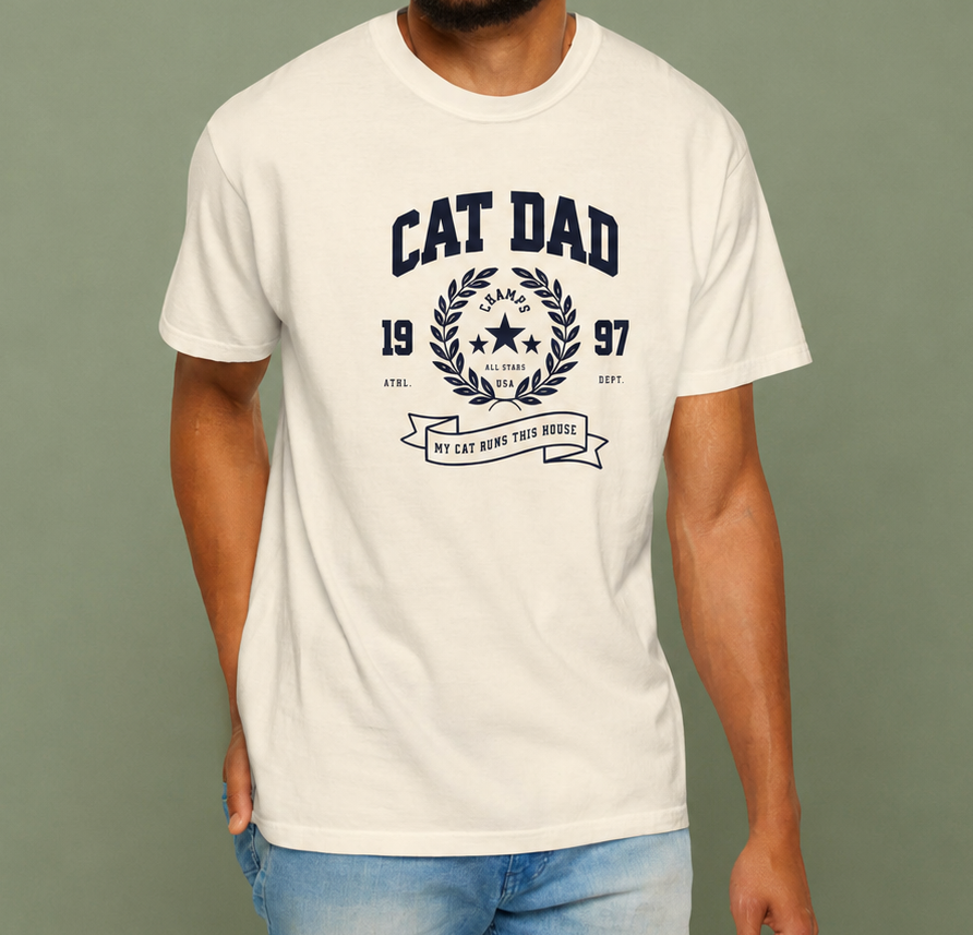 Vintage Cat Dad T-Shirt
