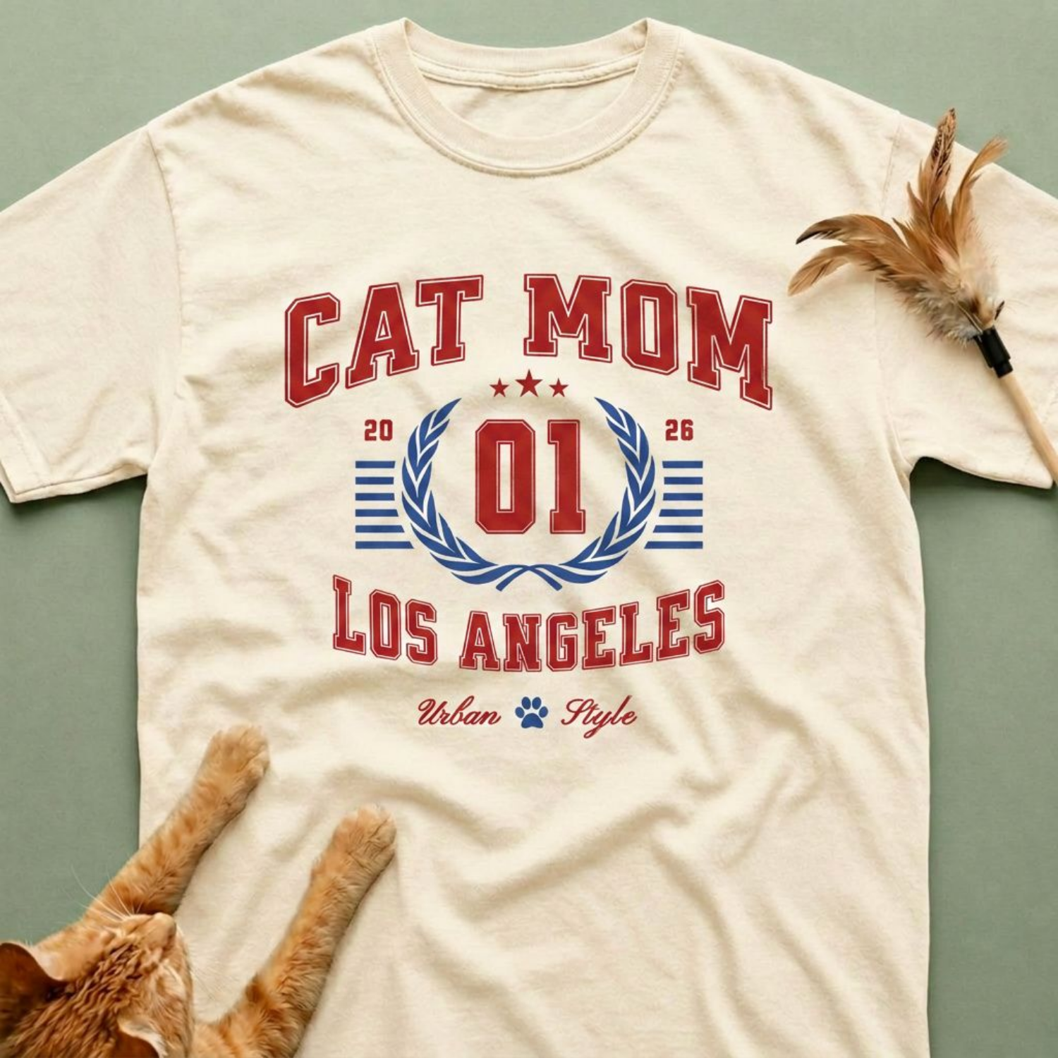 Vintage Cat Mom T-Shirt