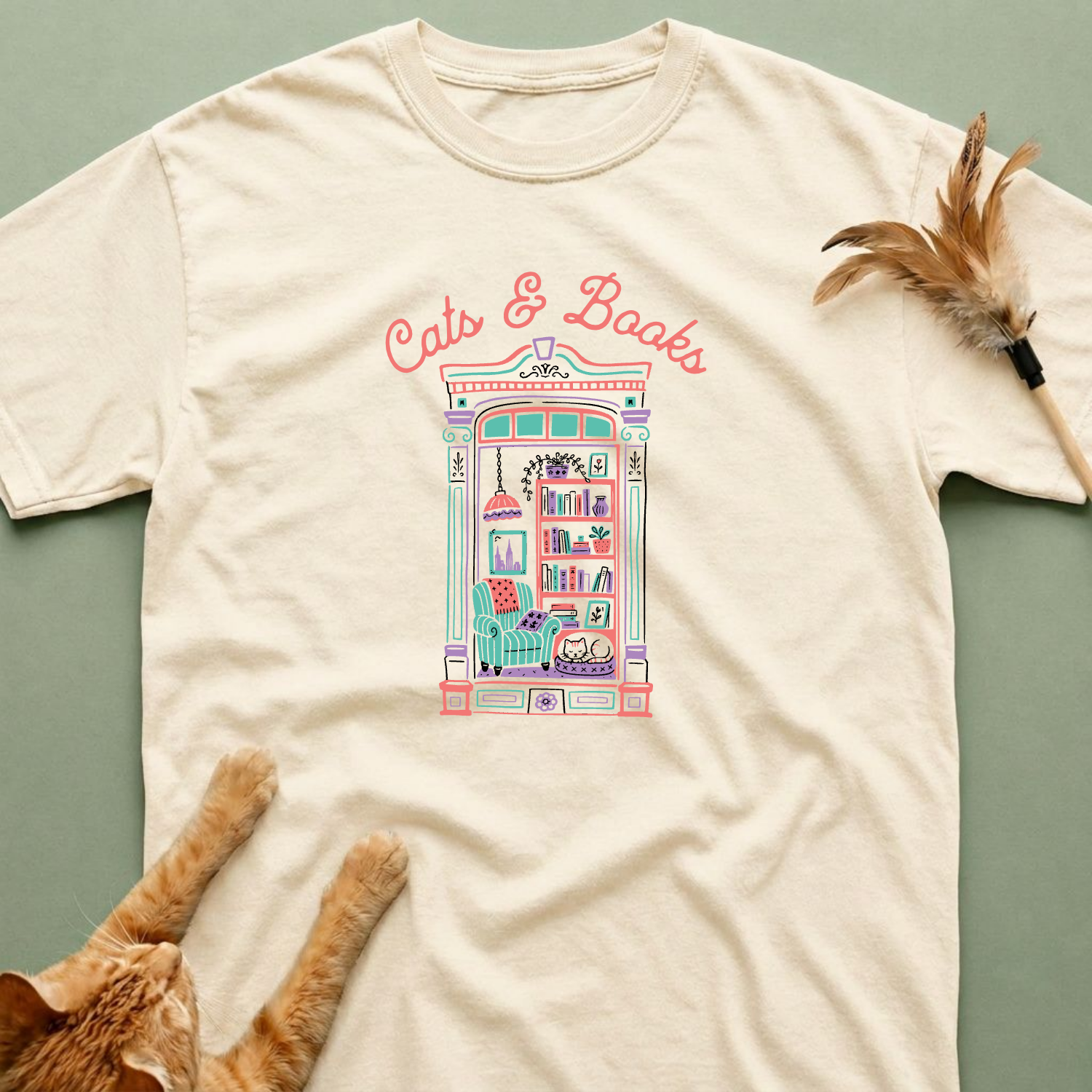 Cats & Books Shirt