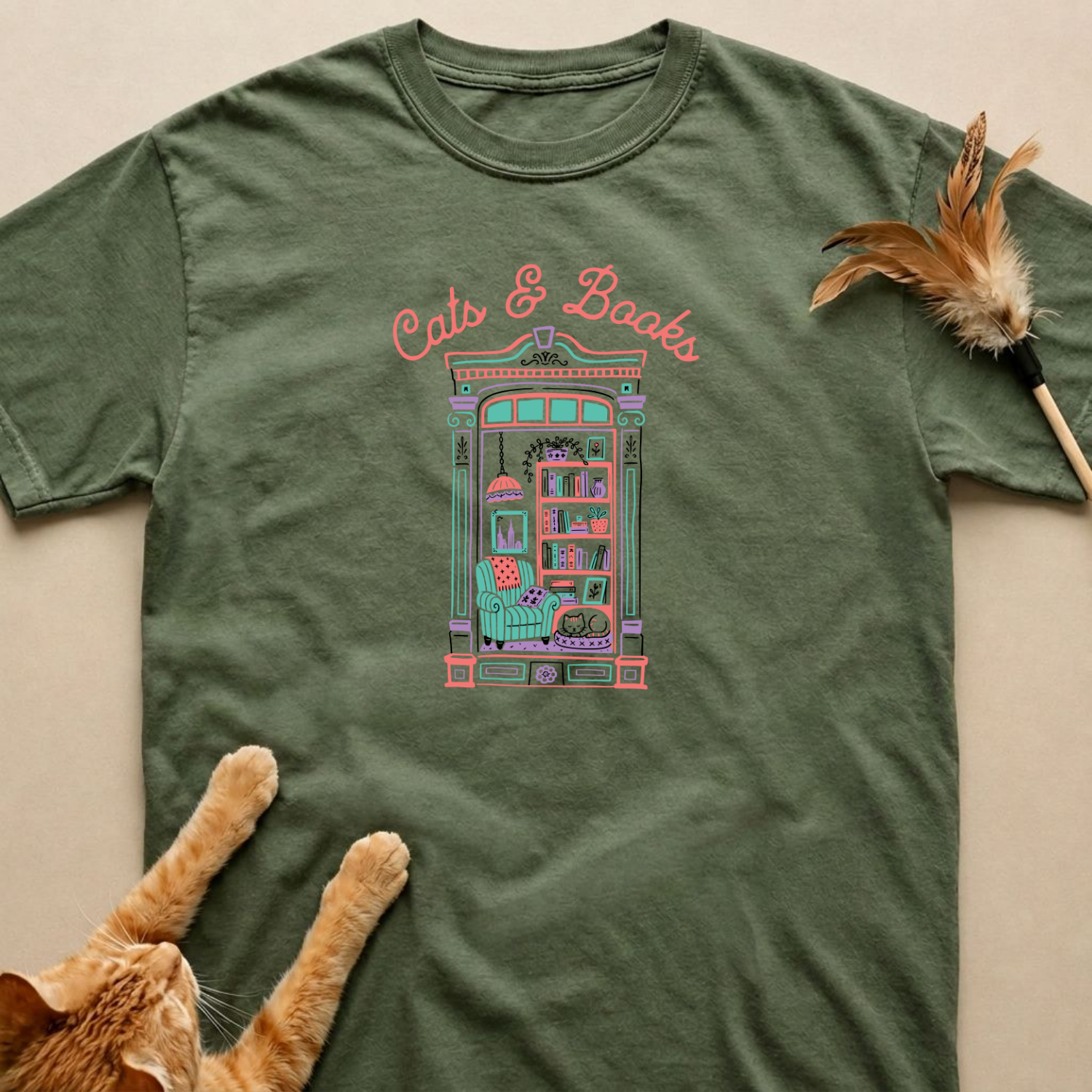 Cats & Books Shirt