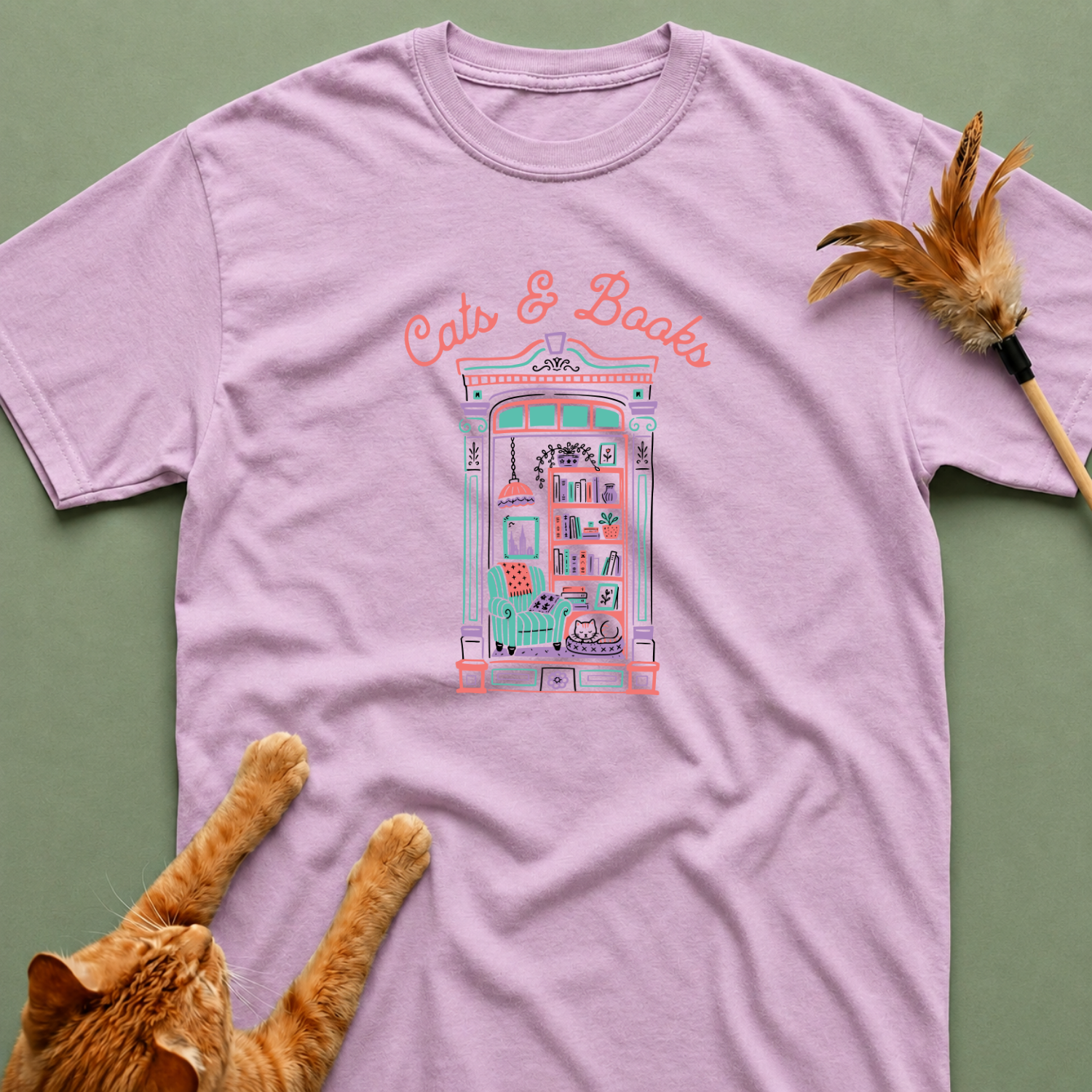 Cats & Books Shirt