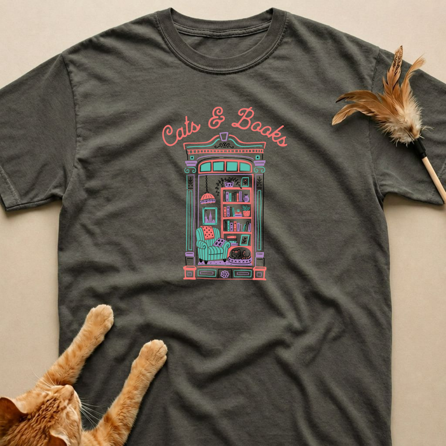 Cats & Books Shirt