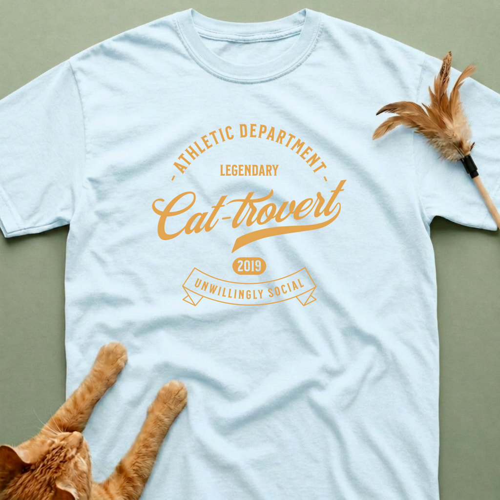 Cattrovert Unwilling Social T-Shirt