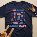 Less People More Cats T-Shirt