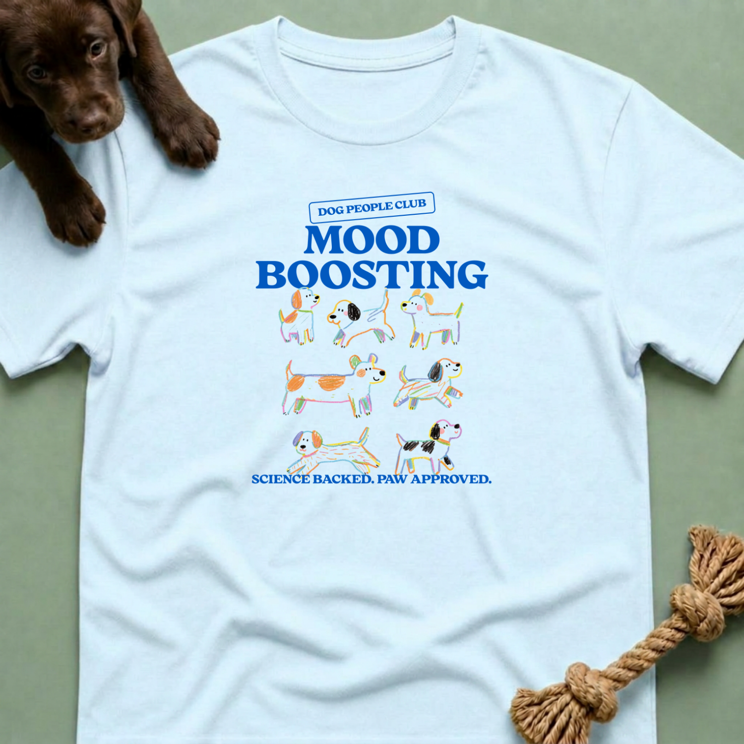 Mood Boosting Dog People Club T-Shirt