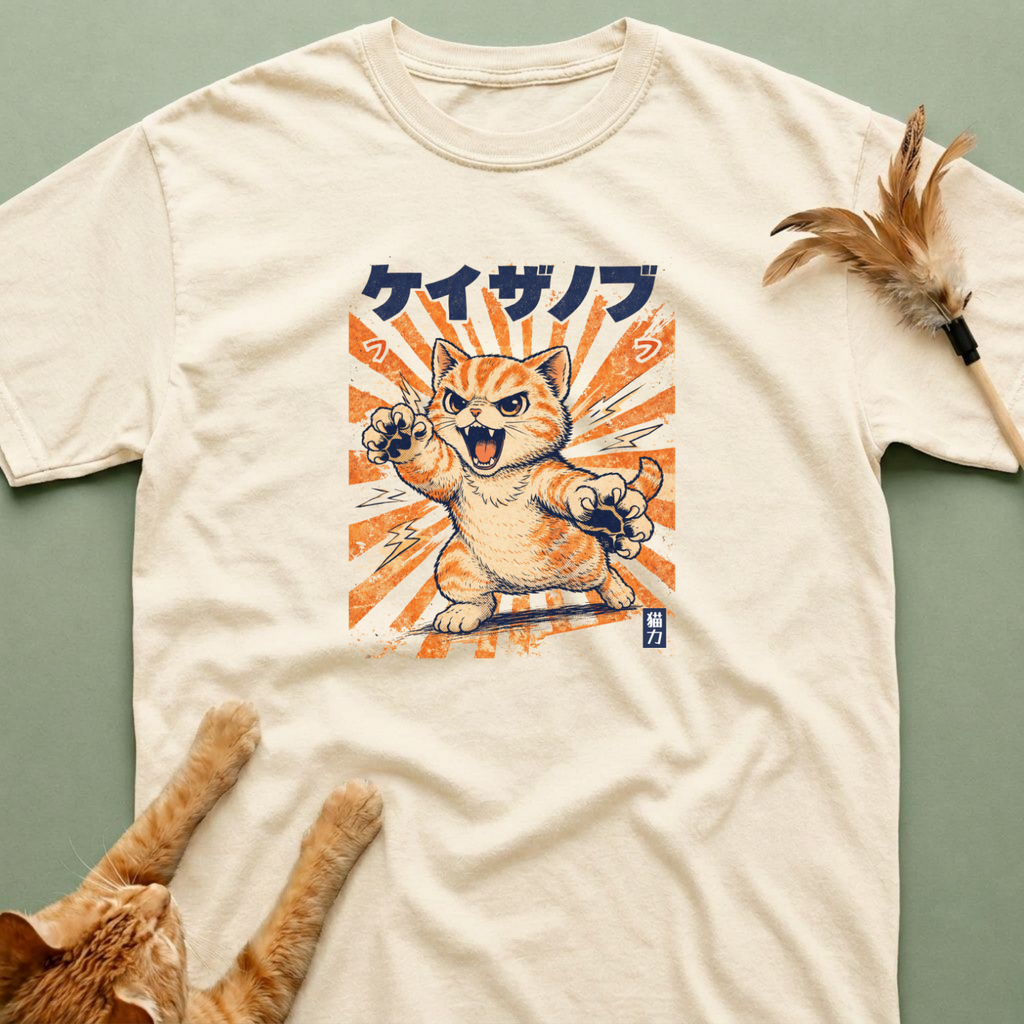 Retro Japanese Manga Cat Shirt
