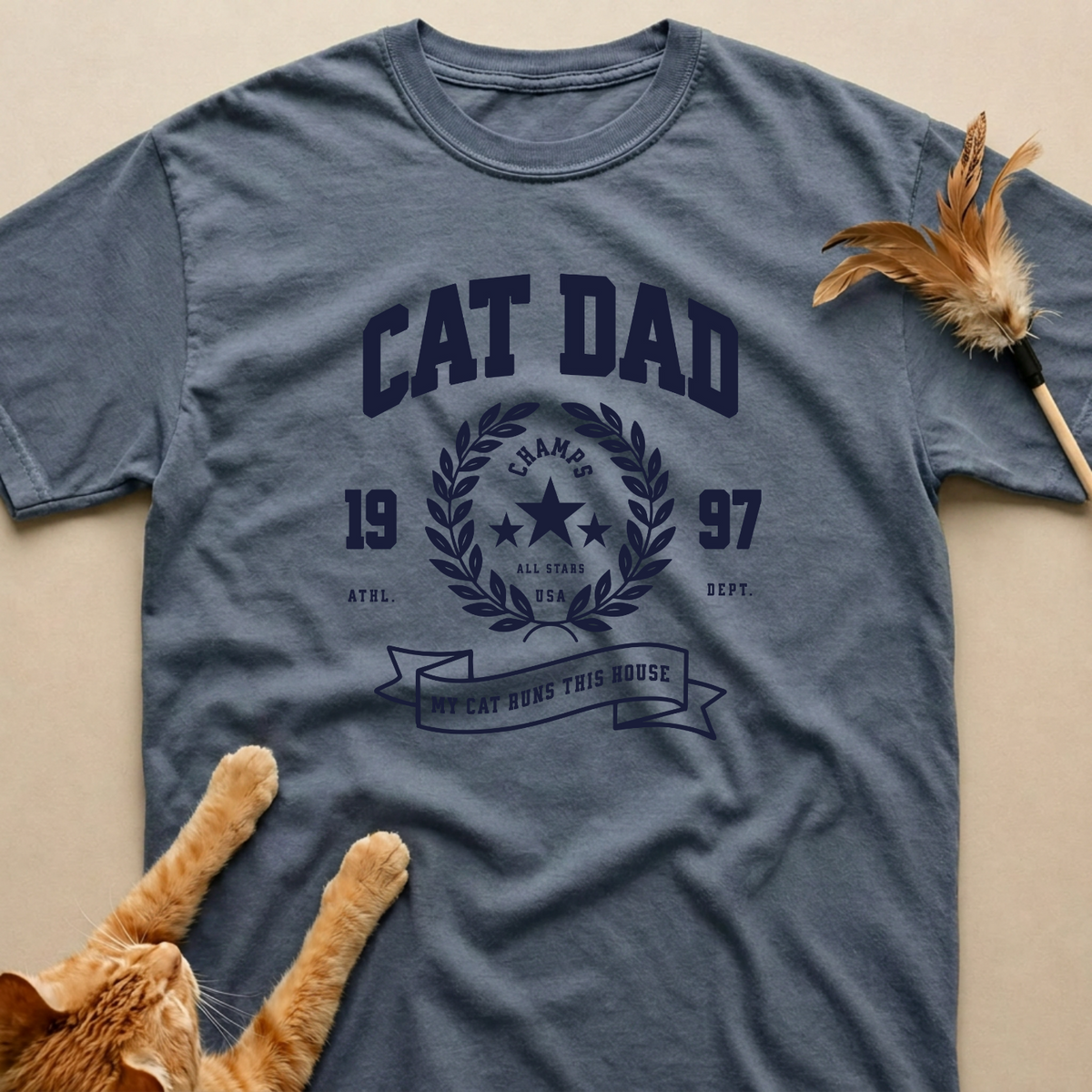 Vintage Cat Dad T-Shirt