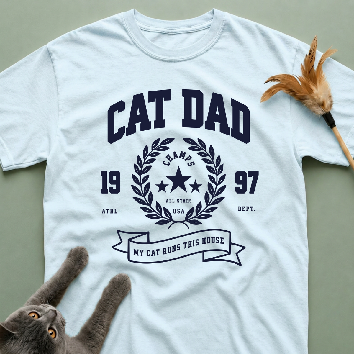 Vintage Cat Dad T-Shirt