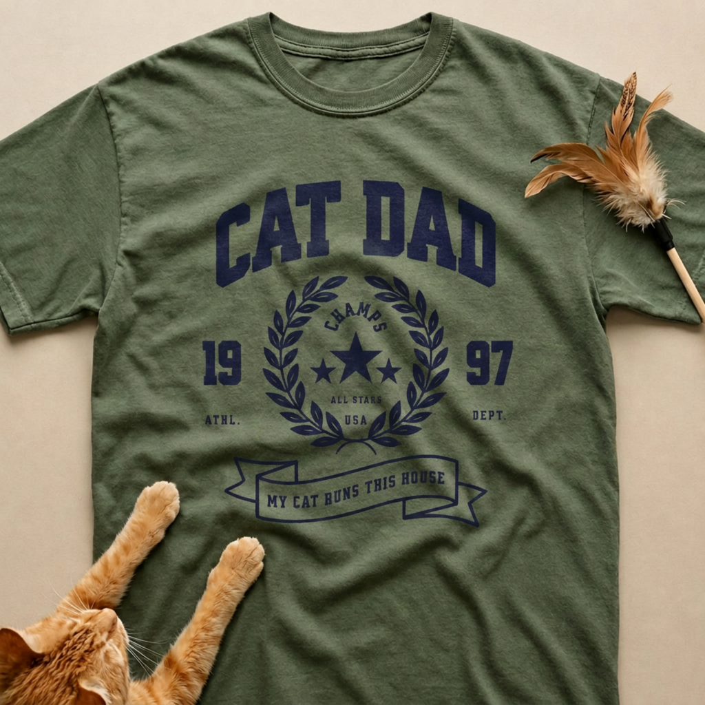 Vintage Cat Dad T-Shirt