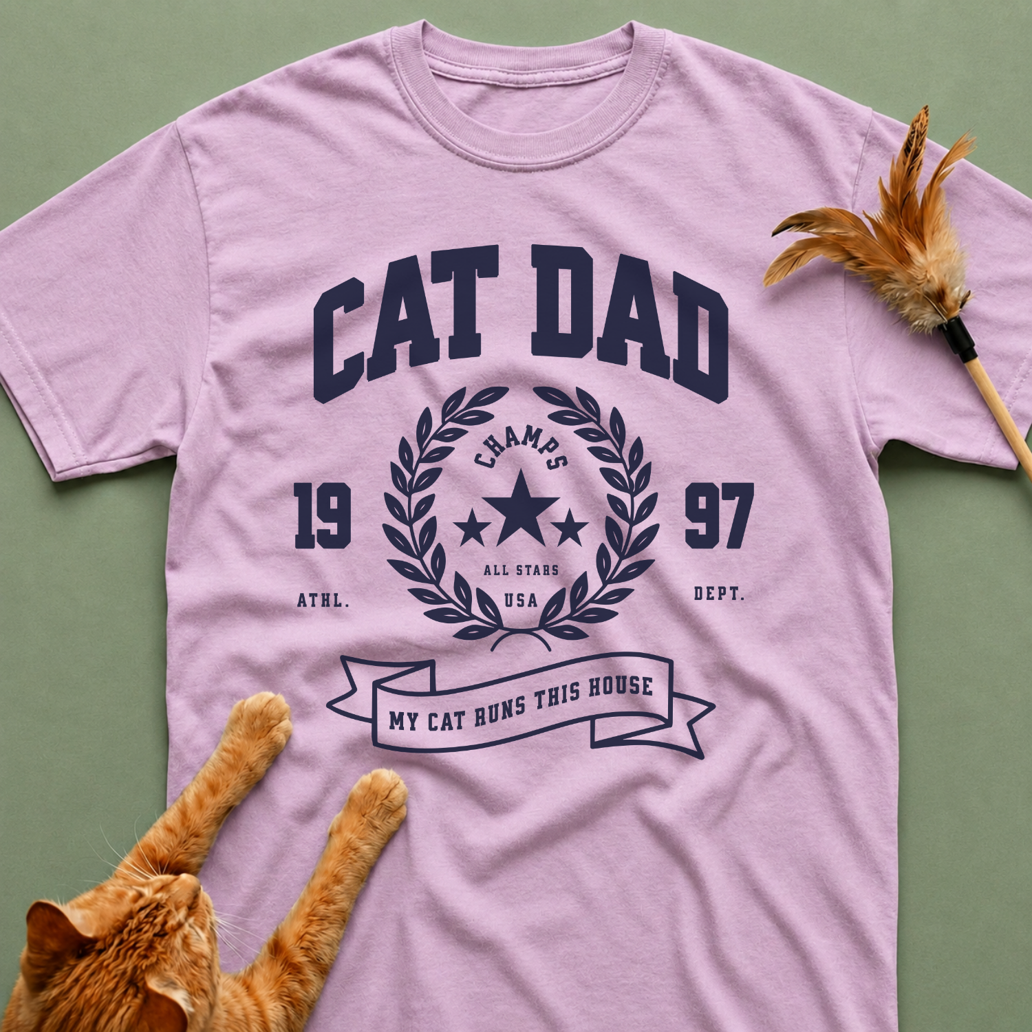 Vintage Cat Dad T-Shirt