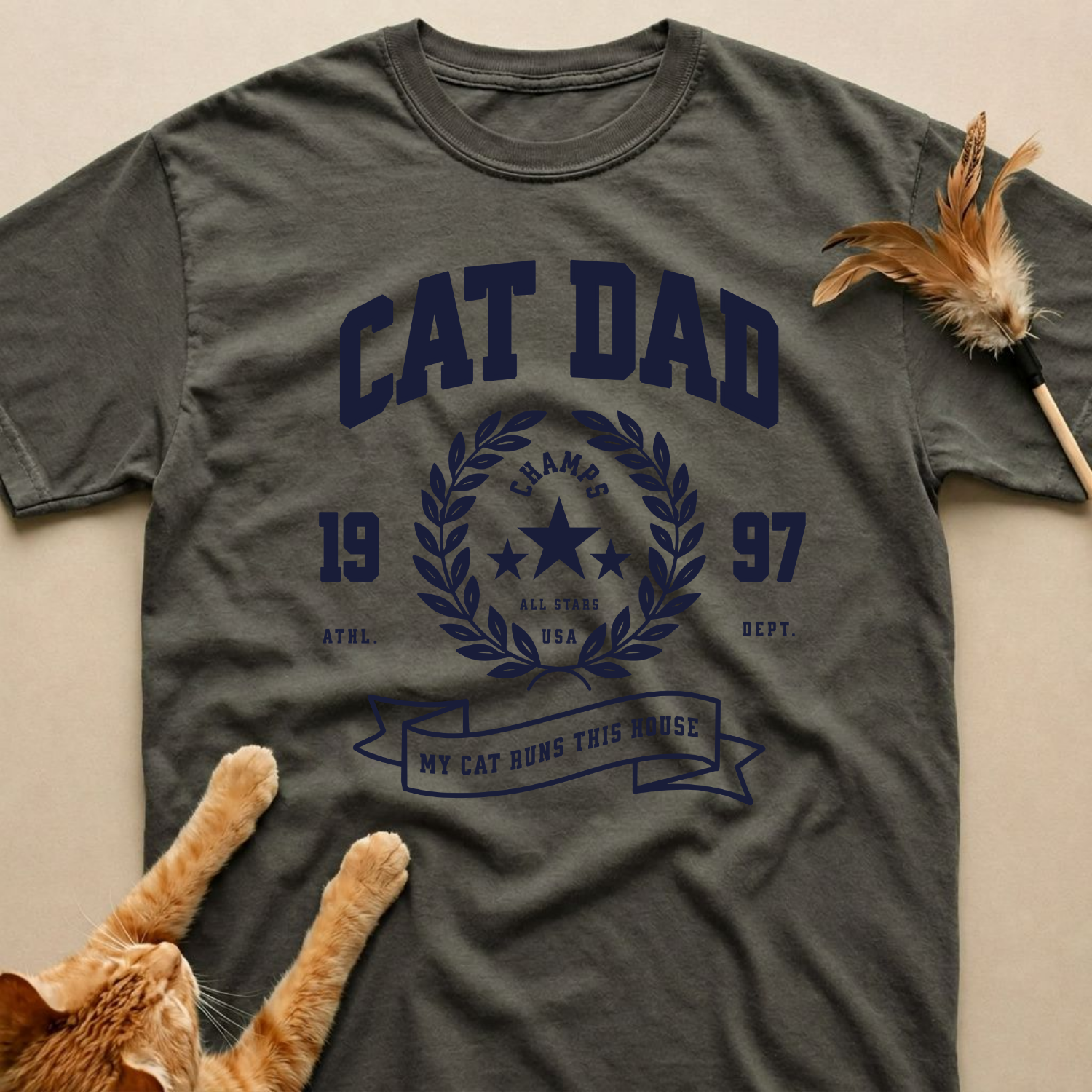 Vintage Cat Dad T-Shirt