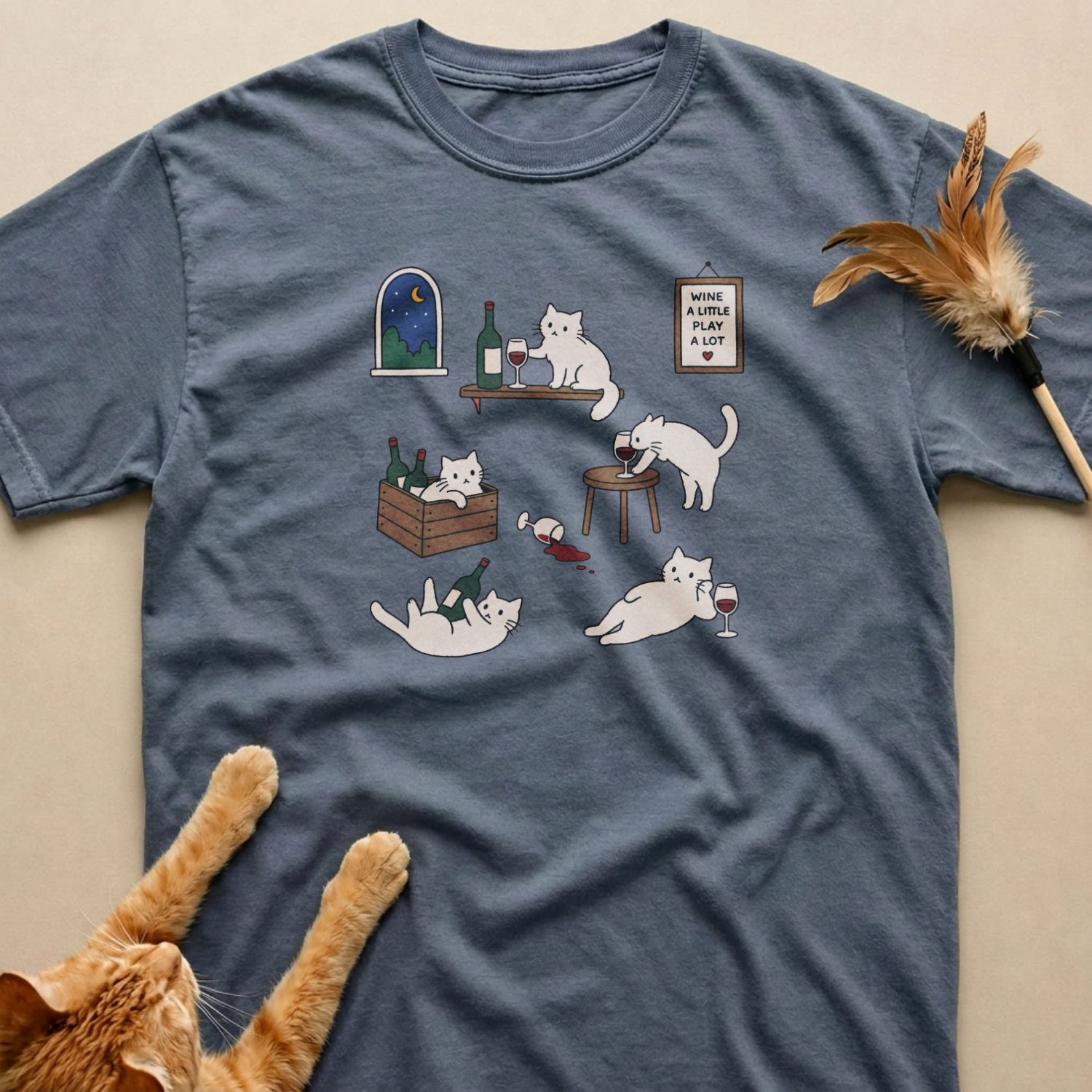 Cat & Wine Shirt